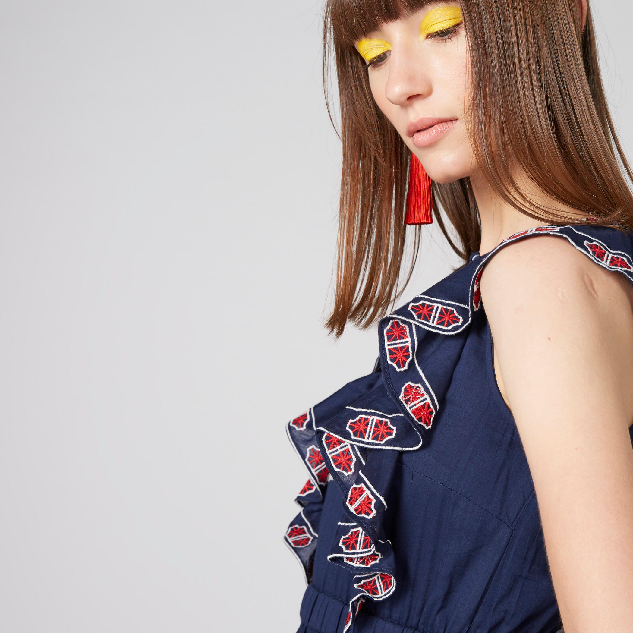 Sleeveless Maxi Dress with Embroidery and Ruffle Detail-women-clothing-dresses-image-4