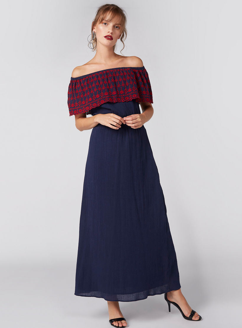Off Shoulder Maxi Dress with Embroidery-women-clothing-dresses-image-3