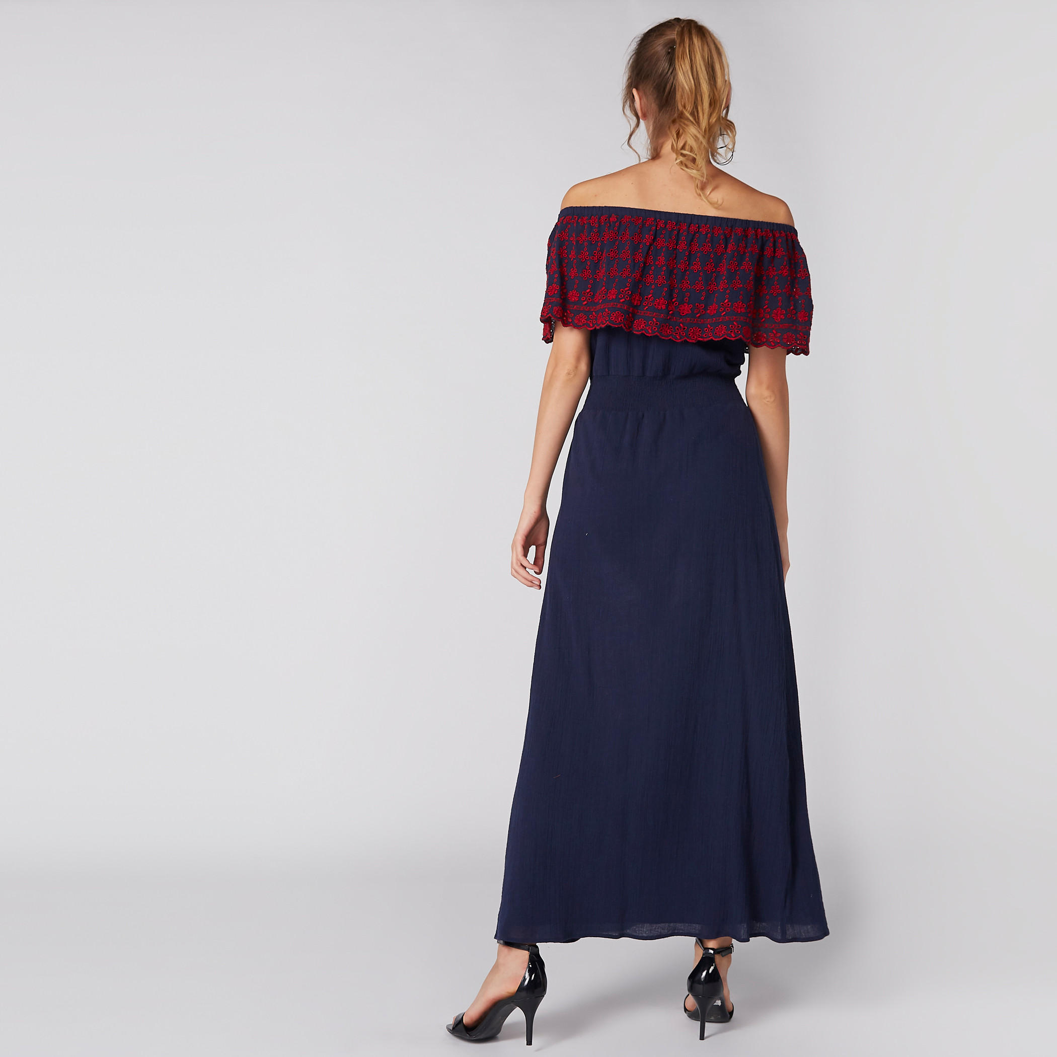Off Shoulder Maxi Dress with Embroidery-women-clothing-dresses-image-4