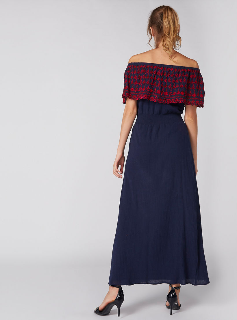 Off Shoulder Maxi Dress with Embroidery-women-clothing-dresses-image-4