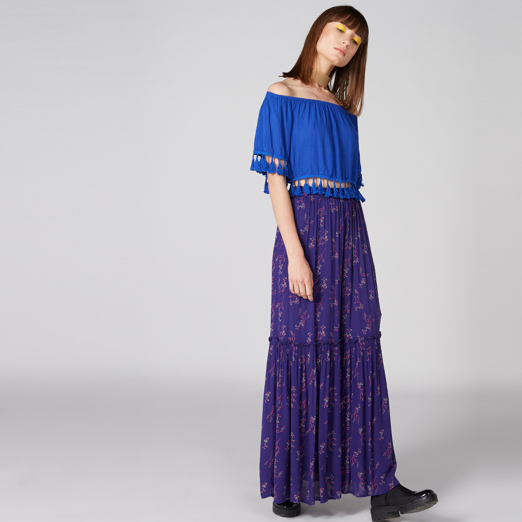 Floral Printed Maxi Skirt with Elasticised Waistband-women-clothing-bottoms-skirts-image-3