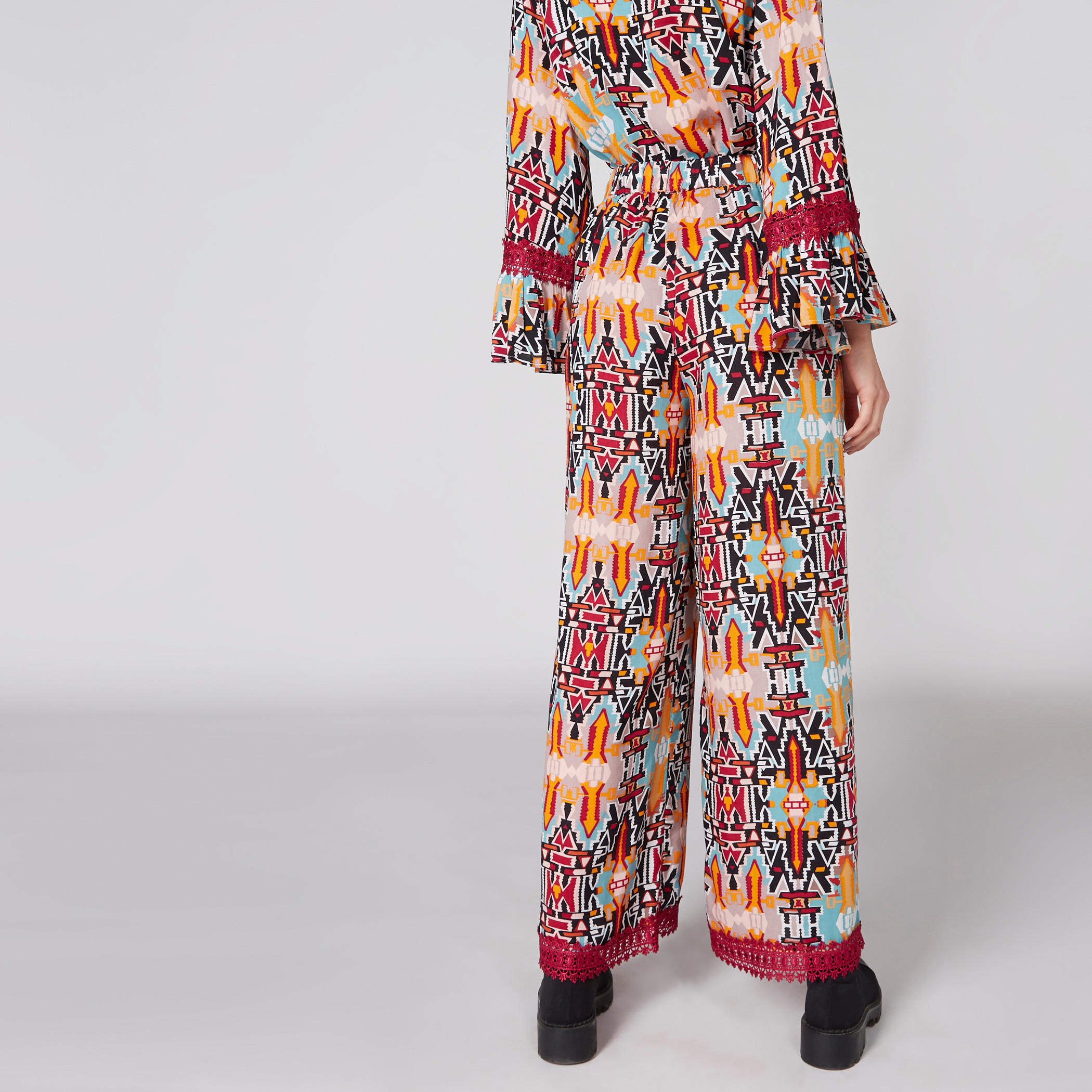 Printed Full Length Palazzo with Elastic Closure-women-clothing-bottoms-trousers-image-2
