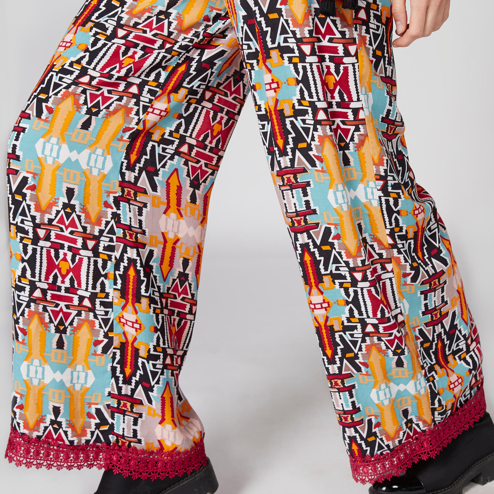 Printed Full Length Palazzo with Elastic Closure-women-clothing-bottoms-trousers-image-4