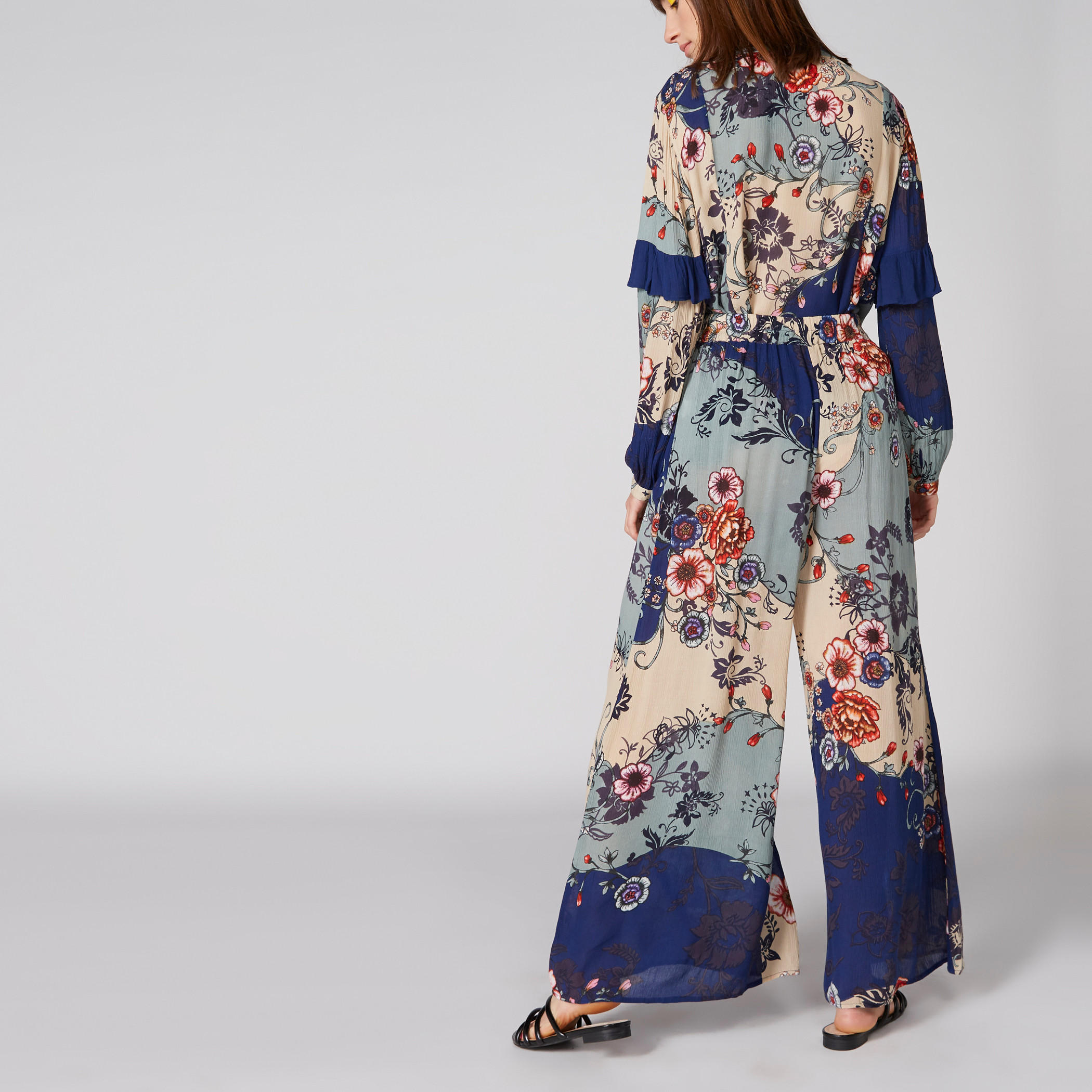 بنطال بالازو طويل بخصر مطّاطي وطبعات-women-clothing-bottoms-trousers-image-2