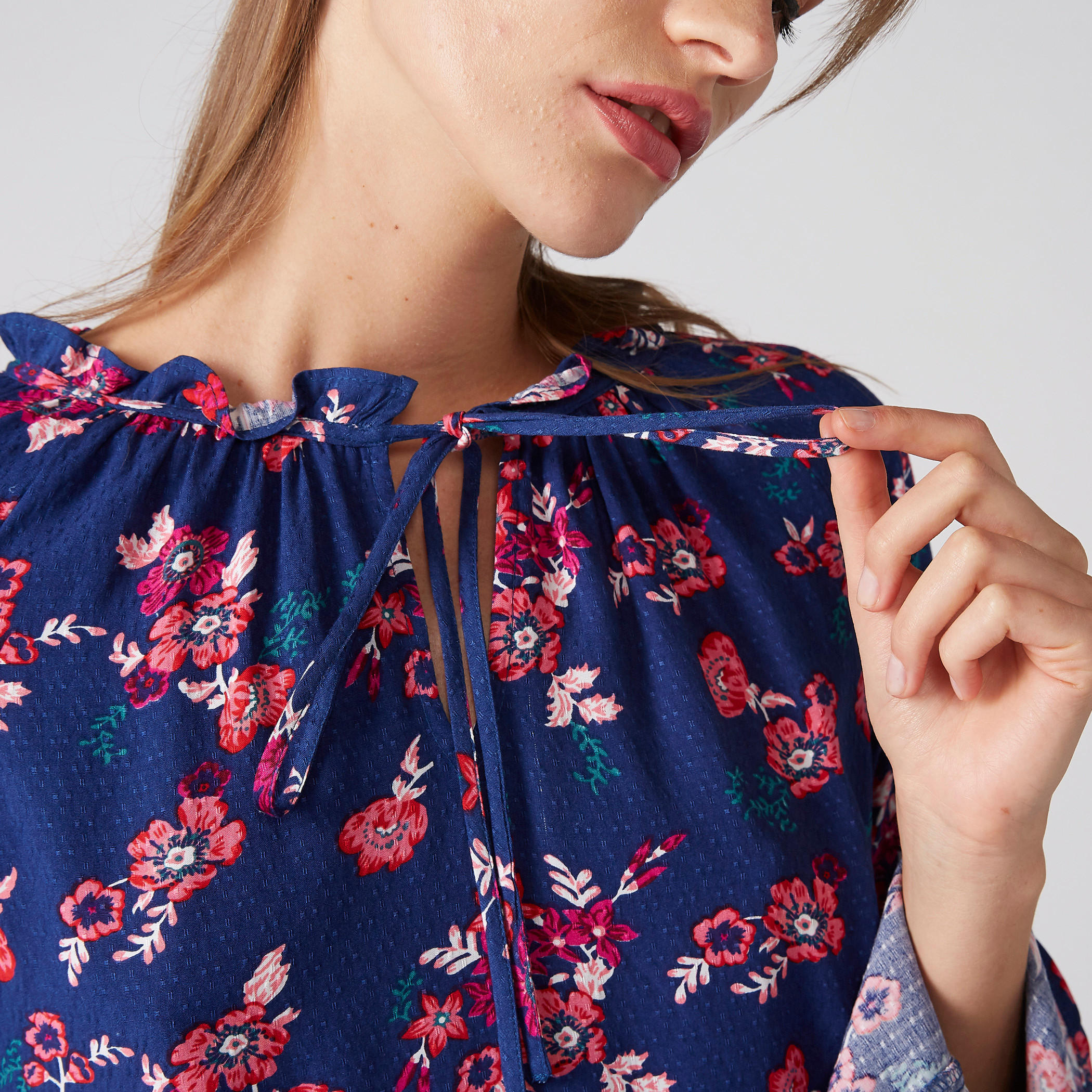 Printed Top with Round Neck and Long Sleeves-women-clothing-shirtsandblouses-blouses-image-2