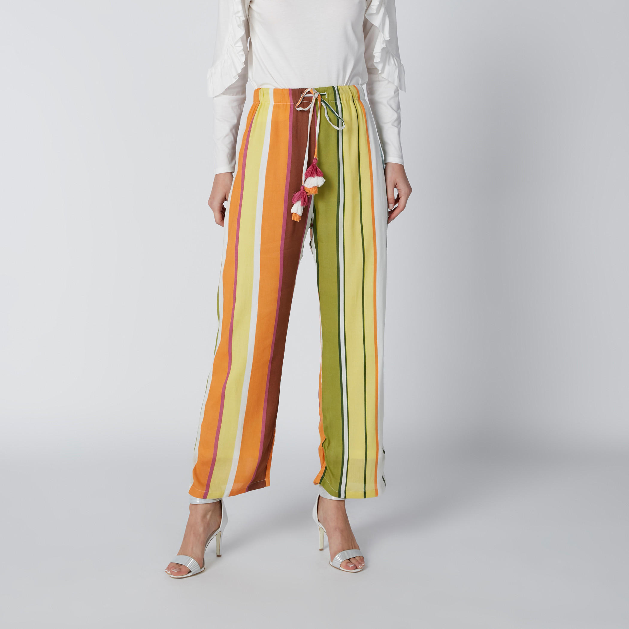 Striped Mid-Rise Palazzo Pants in Wide Fit with Drawstring-women-clothing-bottoms-trousers-image-1
