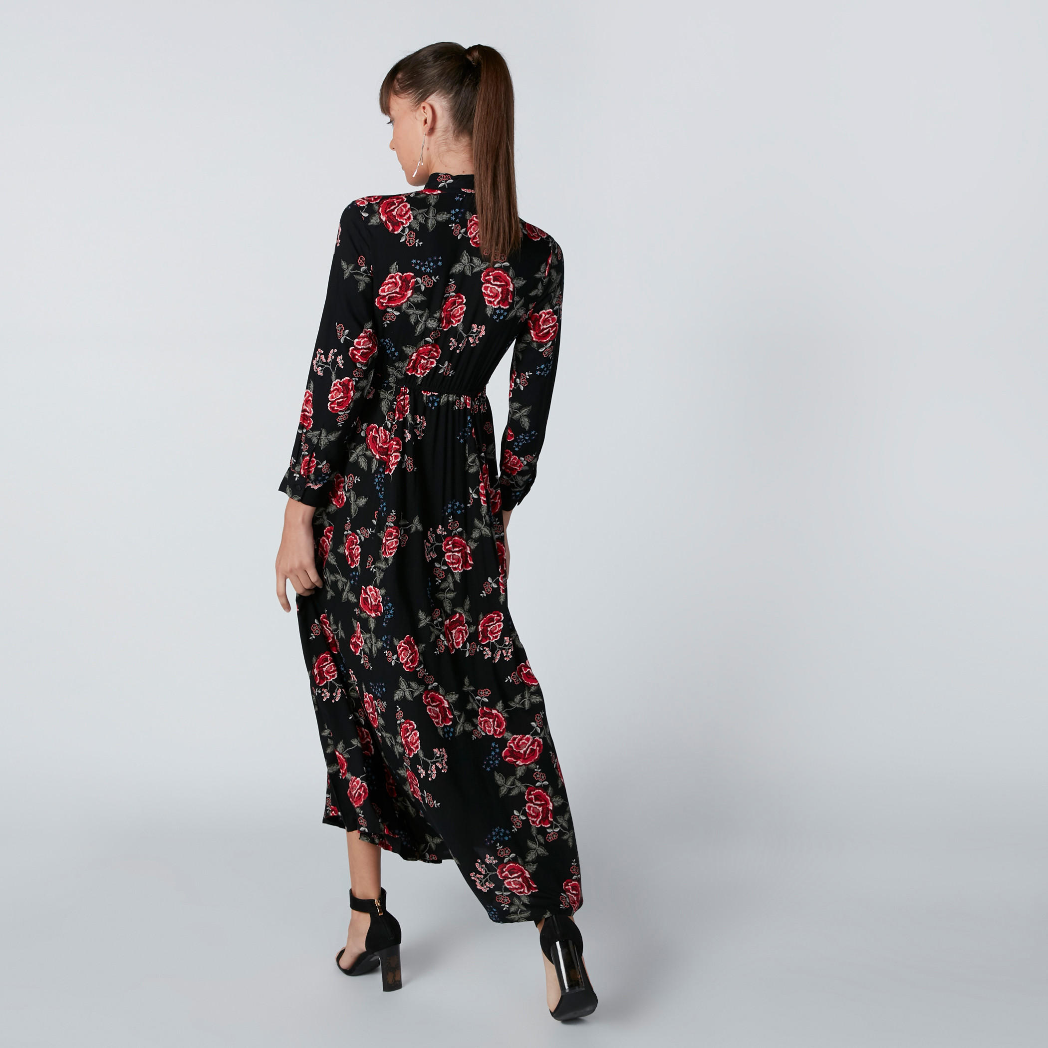 فستان طويل بأكمام طويلة وطبعات أزهار-women-clothing-dresses-image-3