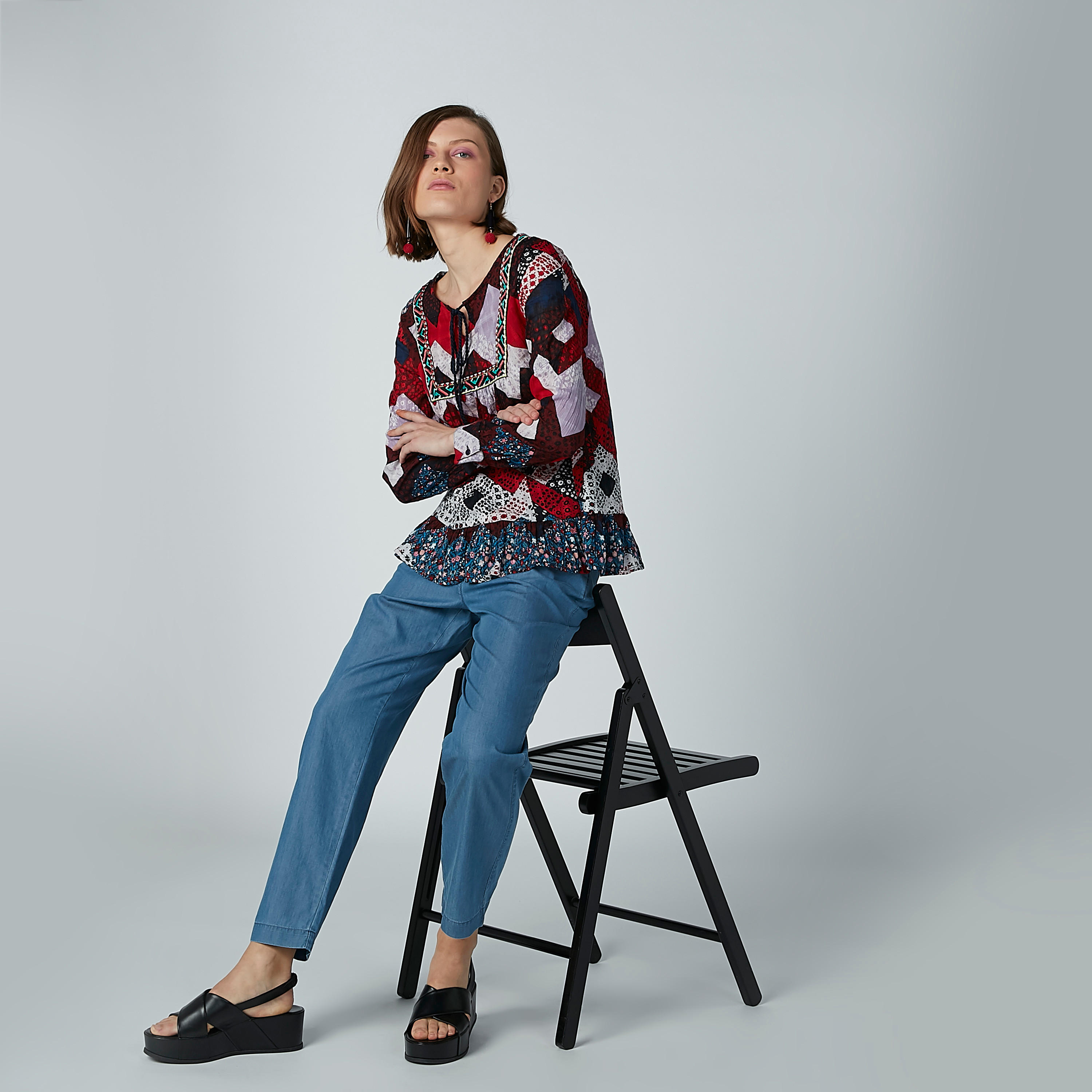 بلوزة بأكمام طويلة ورباط وطبعات-women-clothing-shirtsandblouses-blouses-image-2
