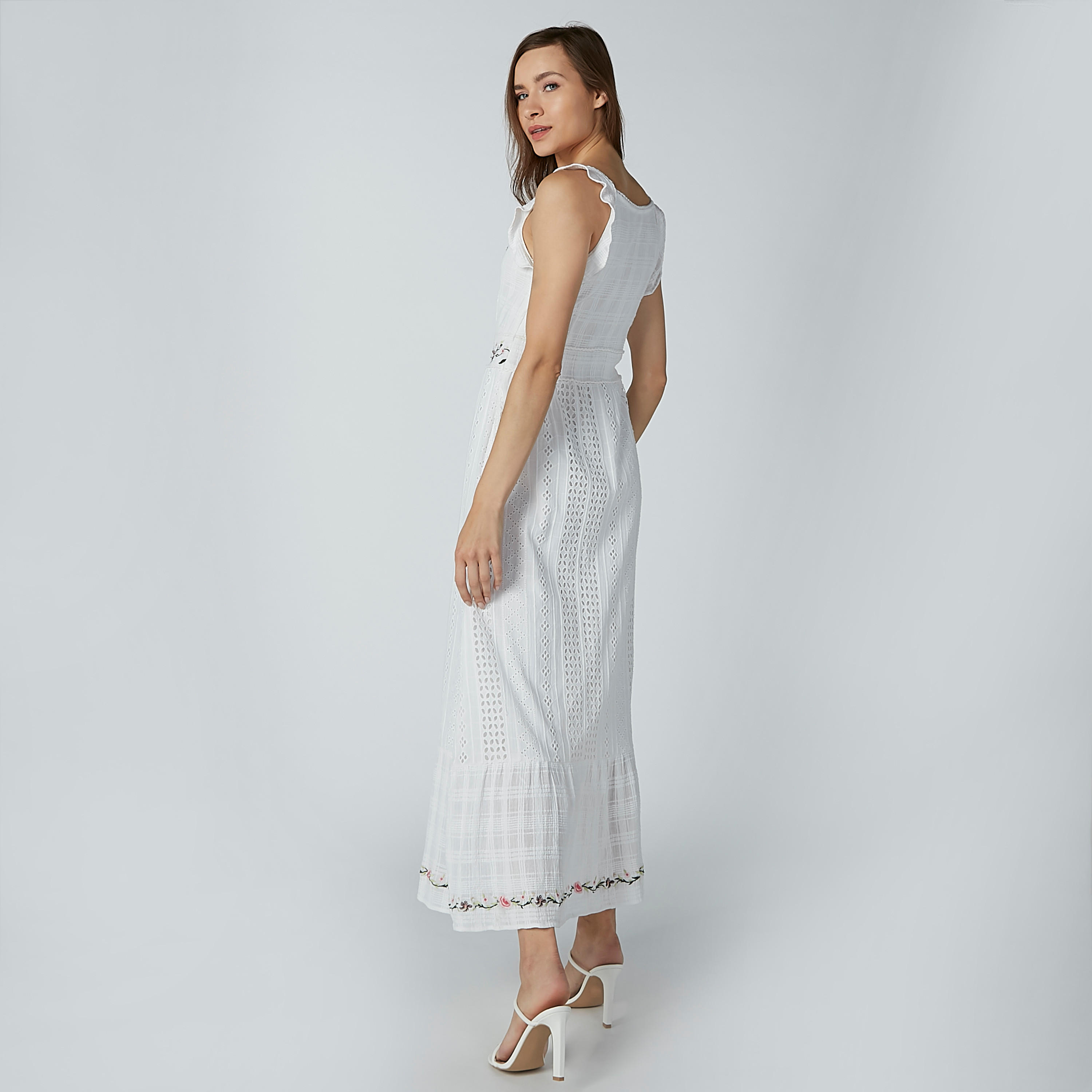 فستان طويل إيه لاين مطرز دون أكمام-women-clothing-dresses-image-4