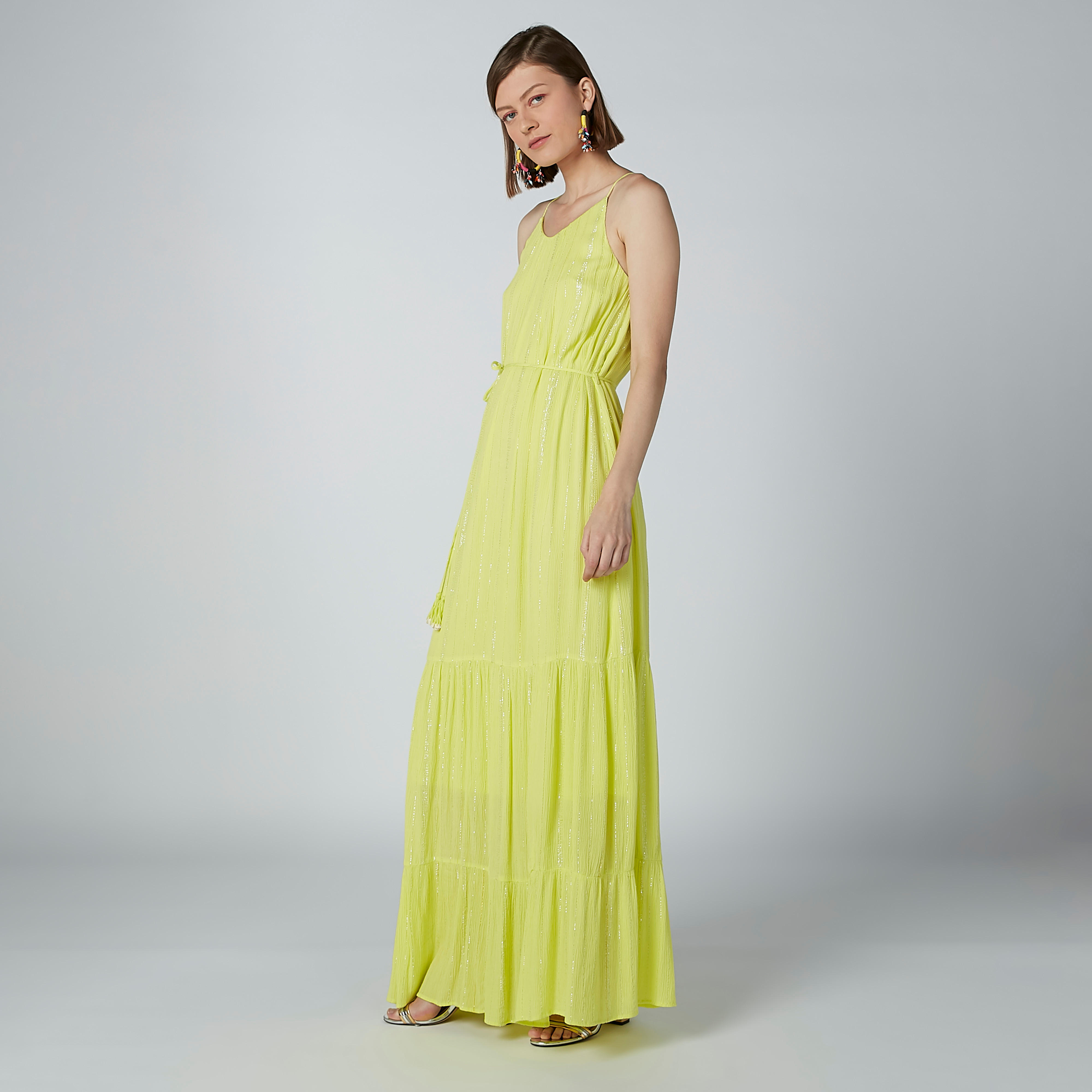 Textured Maxi A-line Dress with Tie Ups and Straps-women-clothing-dresses-image-2