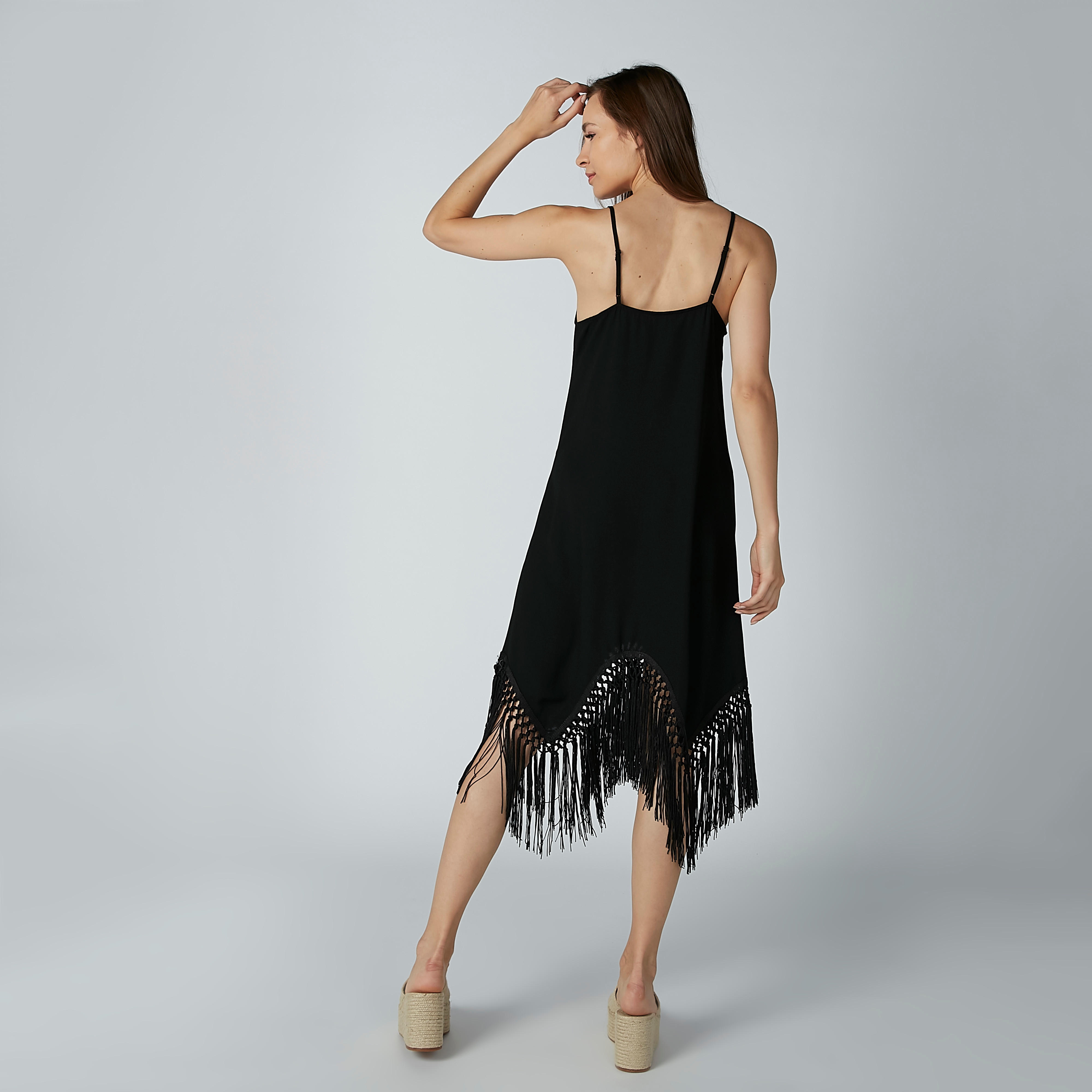 Embroidered Midi Dress with Straps and Asymmetric Hem-women-clothing-dresses-image-4