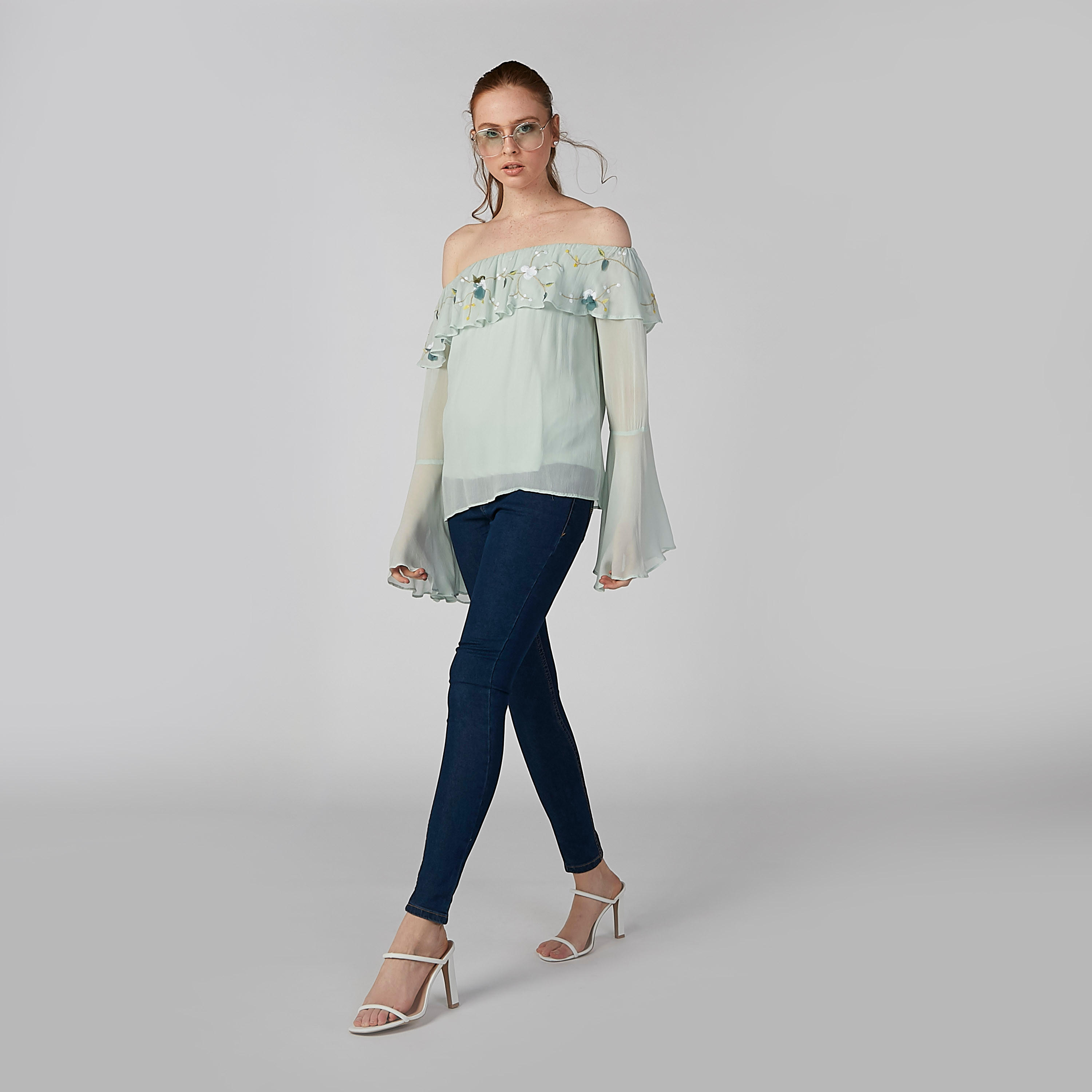 Embroidered Off Shoulder Top with Long Sleeves-women-clothing-shirtsandblouses-blouses-image-2