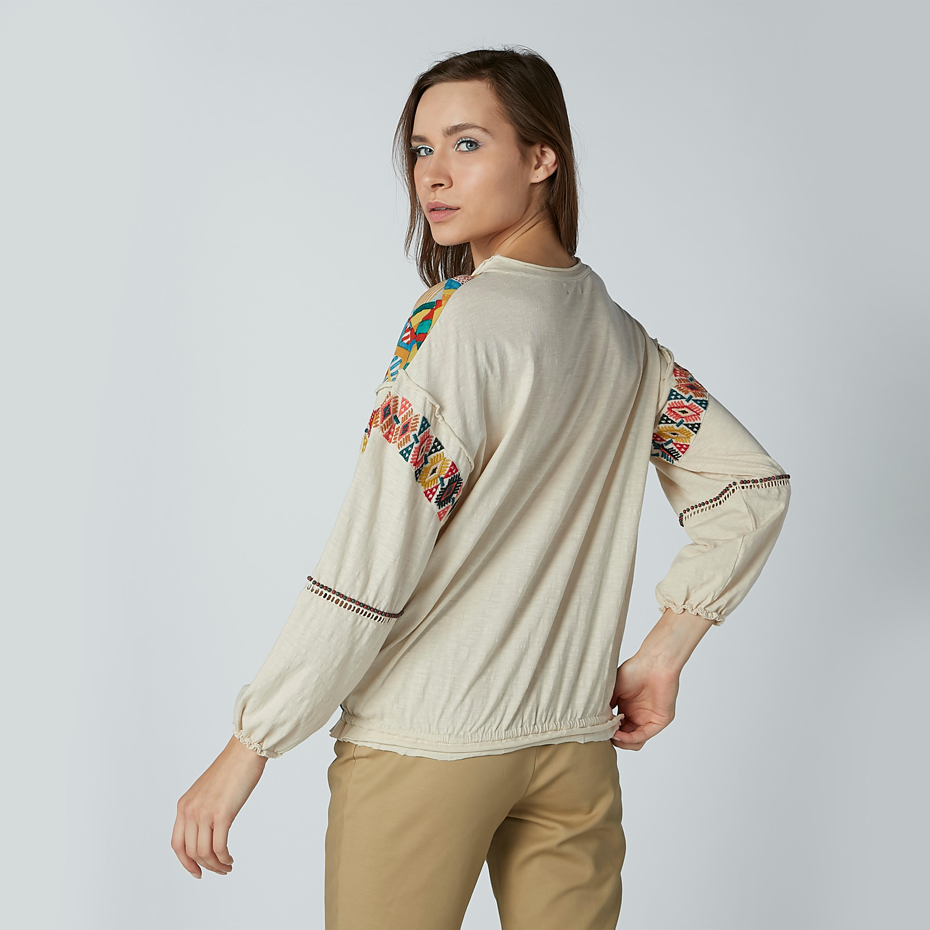 Printed Top with Round Neck and Long Sleeves-women-clothing-shirtsandblouses-blouses-image-4