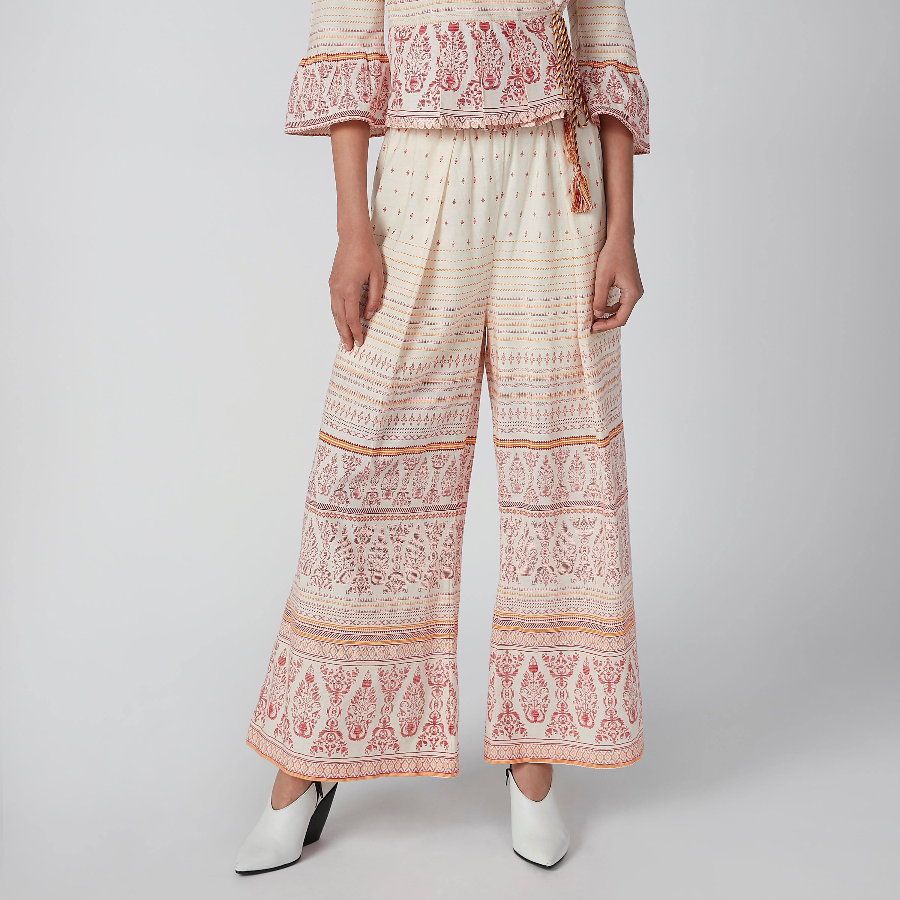 بنطال بالازو بخصر مطاطي وطبعات-women-clothing-bottoms-trousers-image-4