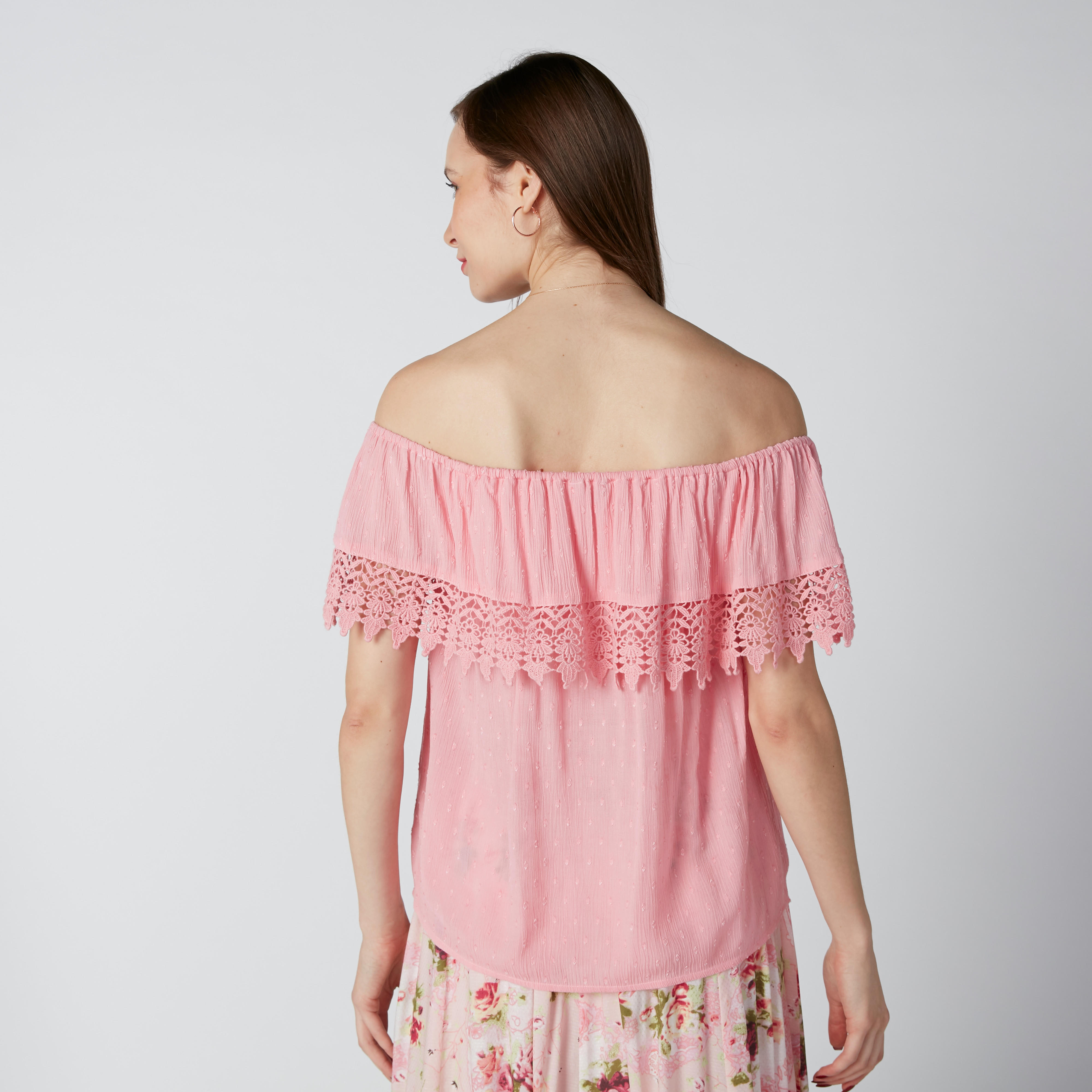Lace Detail Off Shoulder Top-women-clothing-shirtsandblouses-blouses-image-2