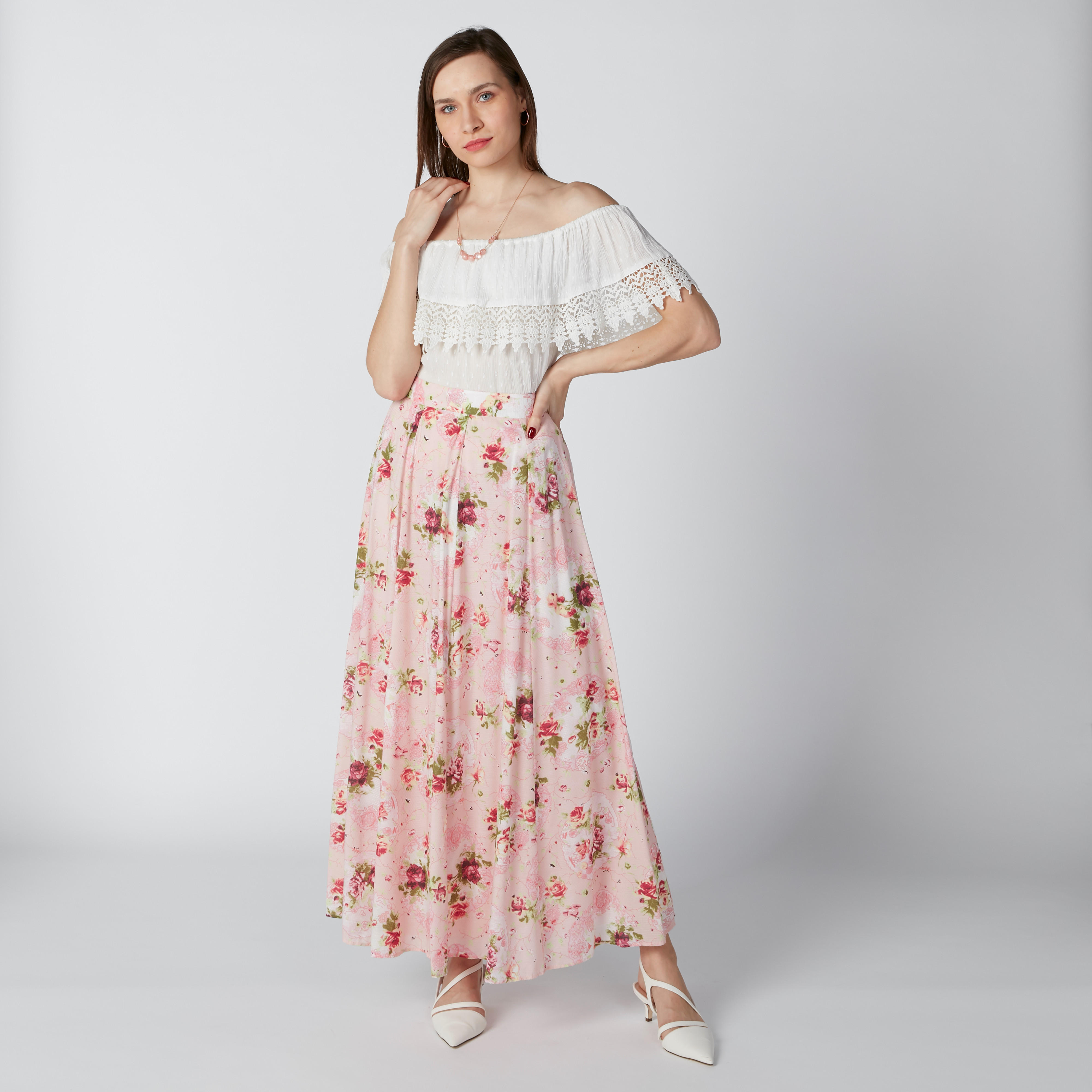 بلوزة مكشوفة الأكتاف بتفاصيل دانتيل-women-clothing-shirtsandblouses-blouses-image-3
