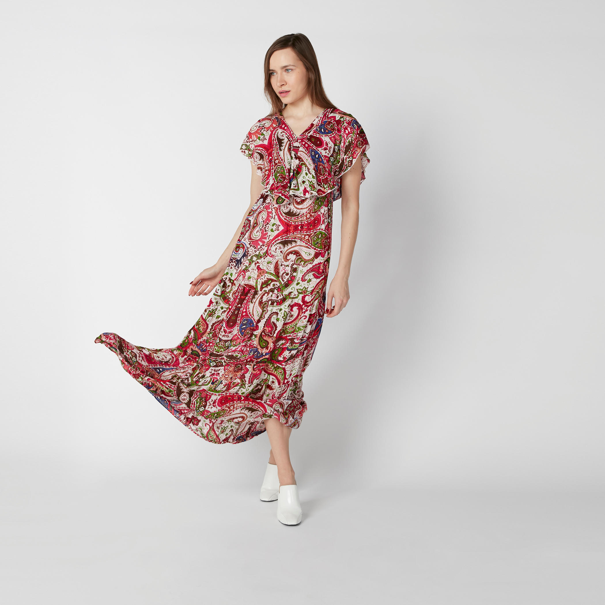 Printed Maxi Dress with V-Neck-women-clothing-dresses-image-1