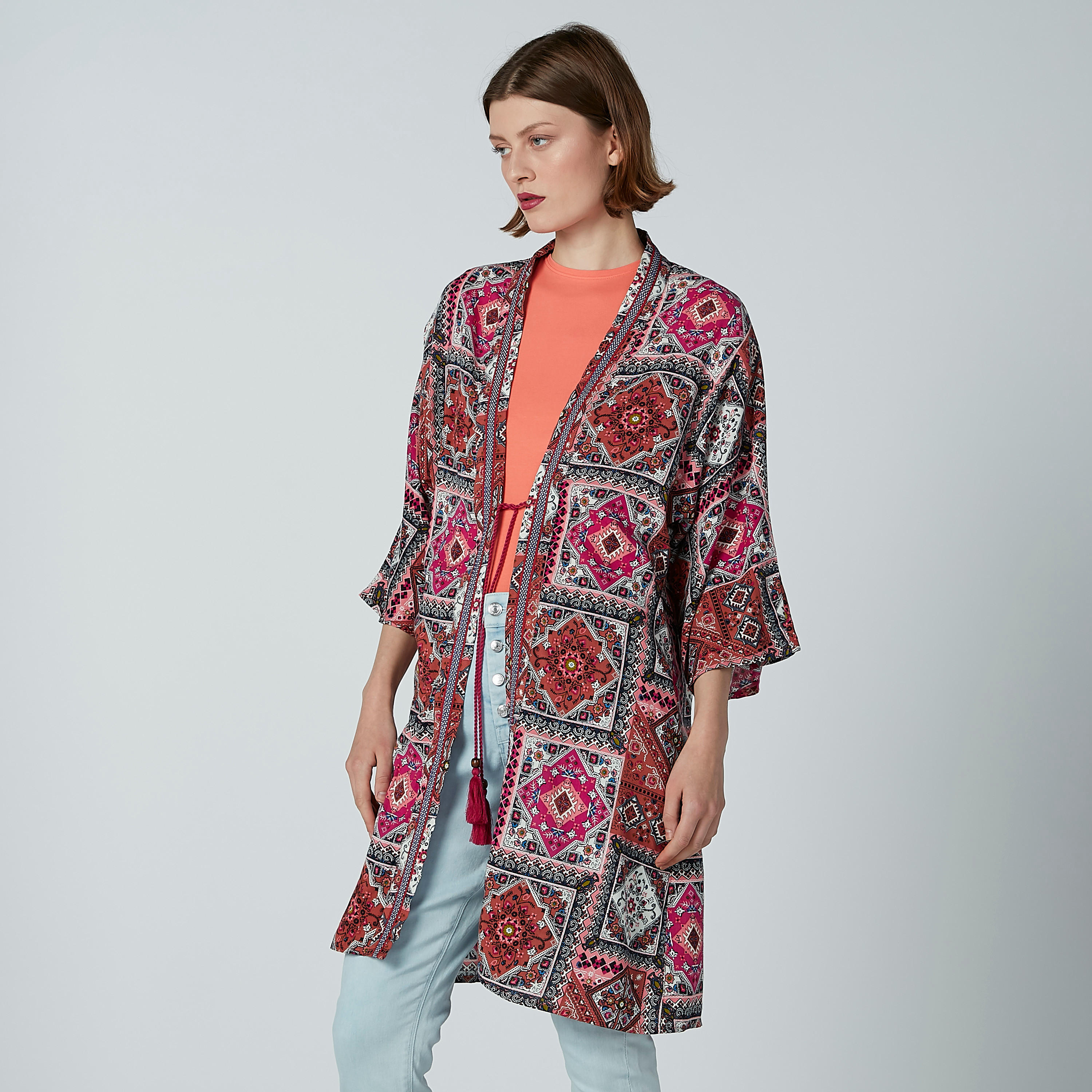 سترة بأكمام 3/4 وأربطة وطبعات-women-winterwear-cardigansandjumpers-cardigans-image-2