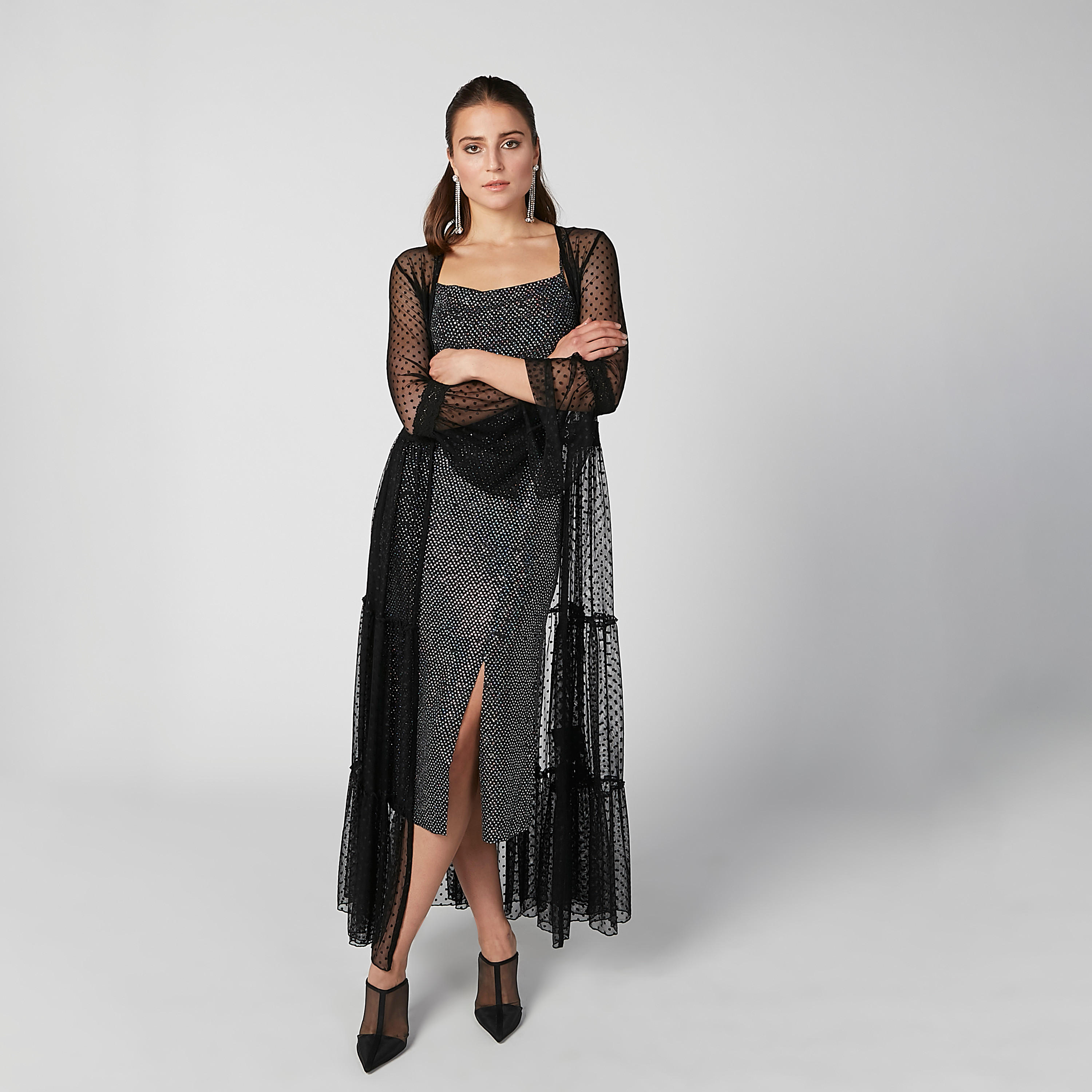 سترة بارزة الملمس بأكمام واسعة-women-winterwear-cardigansandjumpers-cardigans-image-7