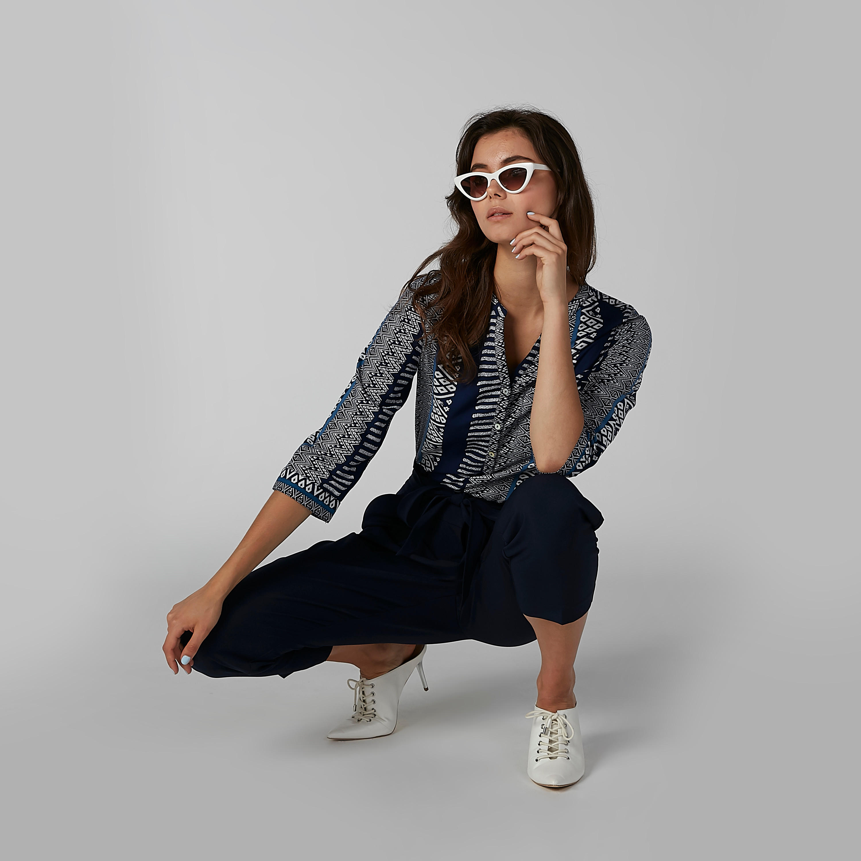 قميص مستدام طويل بياقة ماندارين وطبعات-women-clothing-shirtsandblouses-shirts-image-2