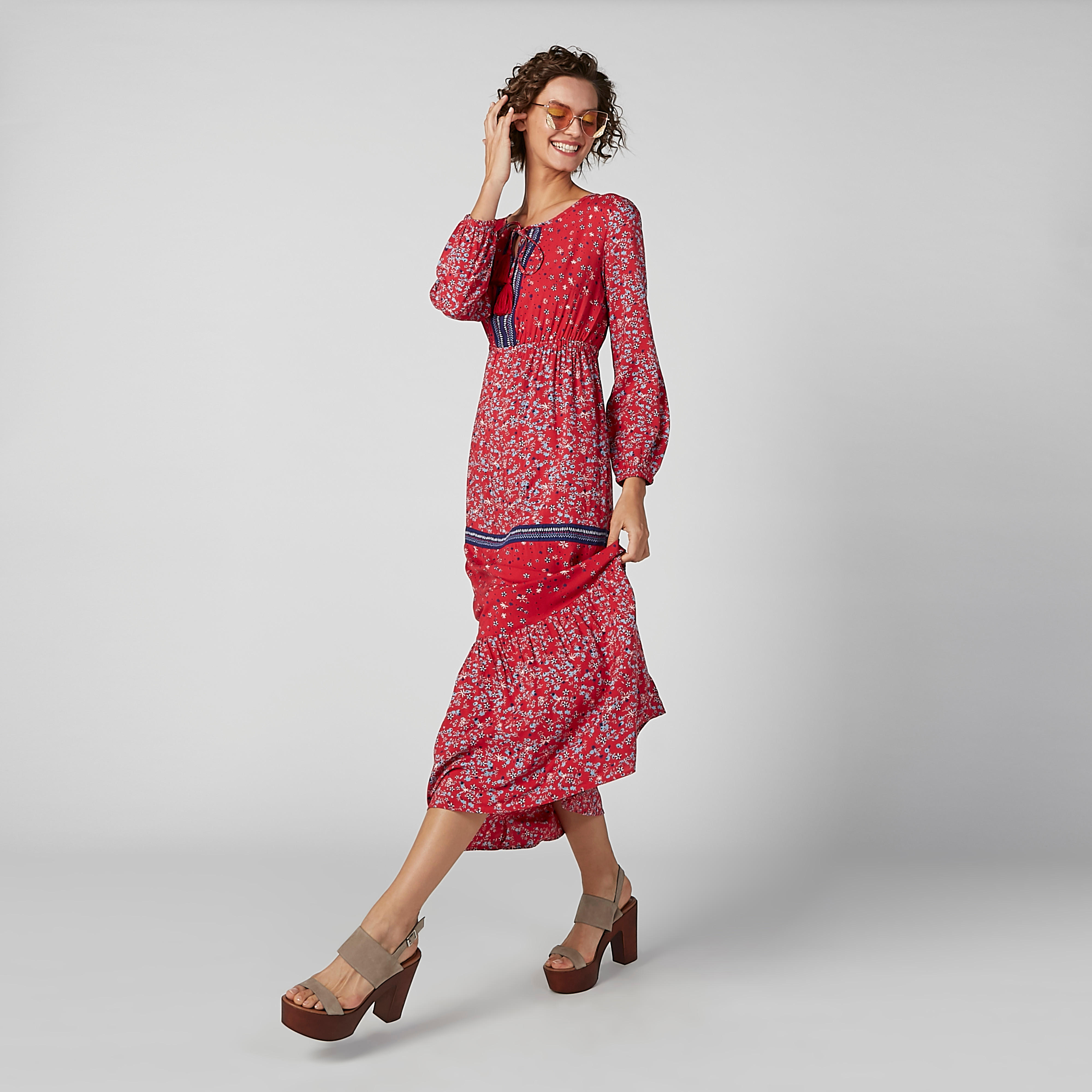 فستان طويل مستدام بأكمام طويلة وأربطة وطبعات-women-clothing-dresses-image-1