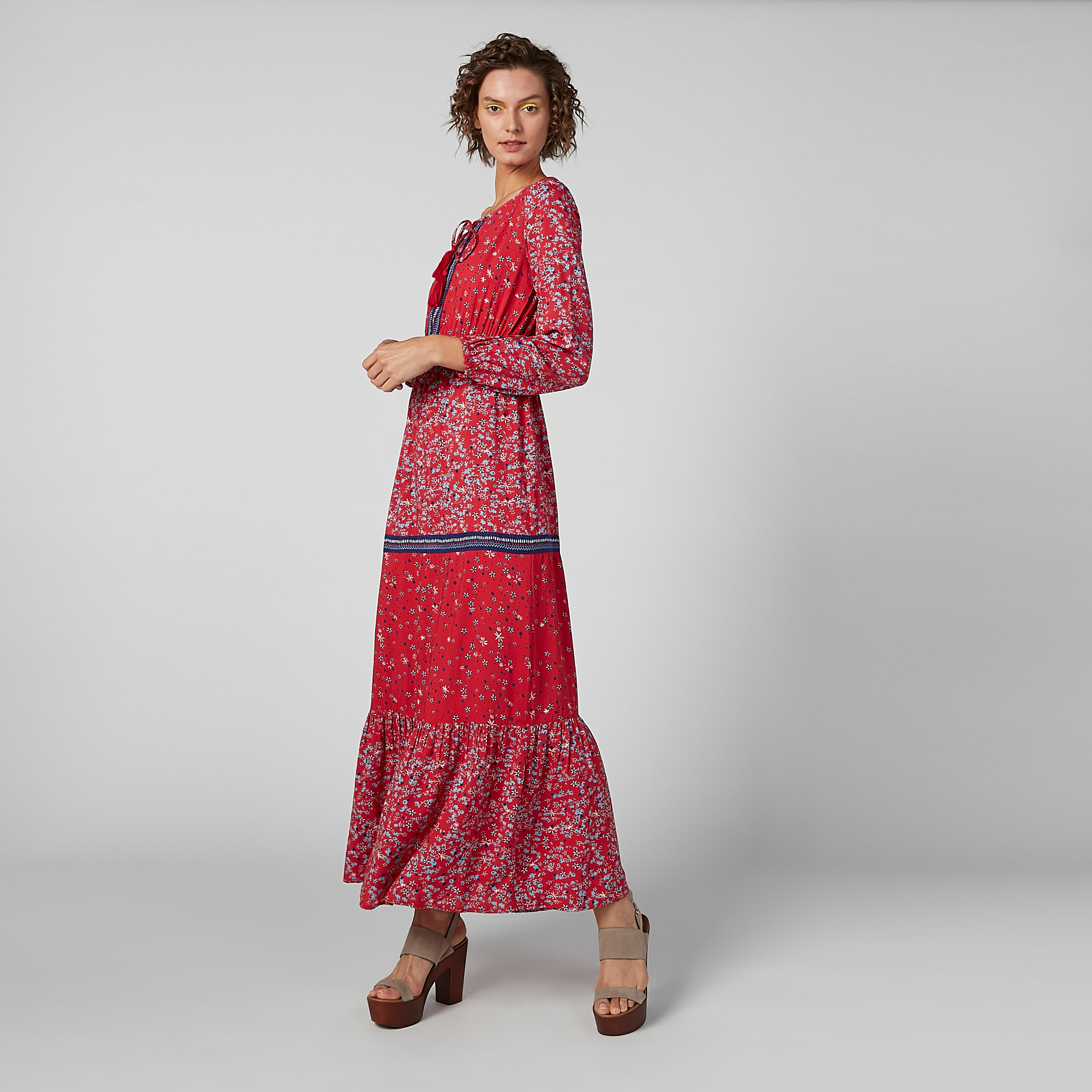 فستان طويل مستدام بأكمام طويلة وأربطة وطبعات-women-clothing-dresses-image-3