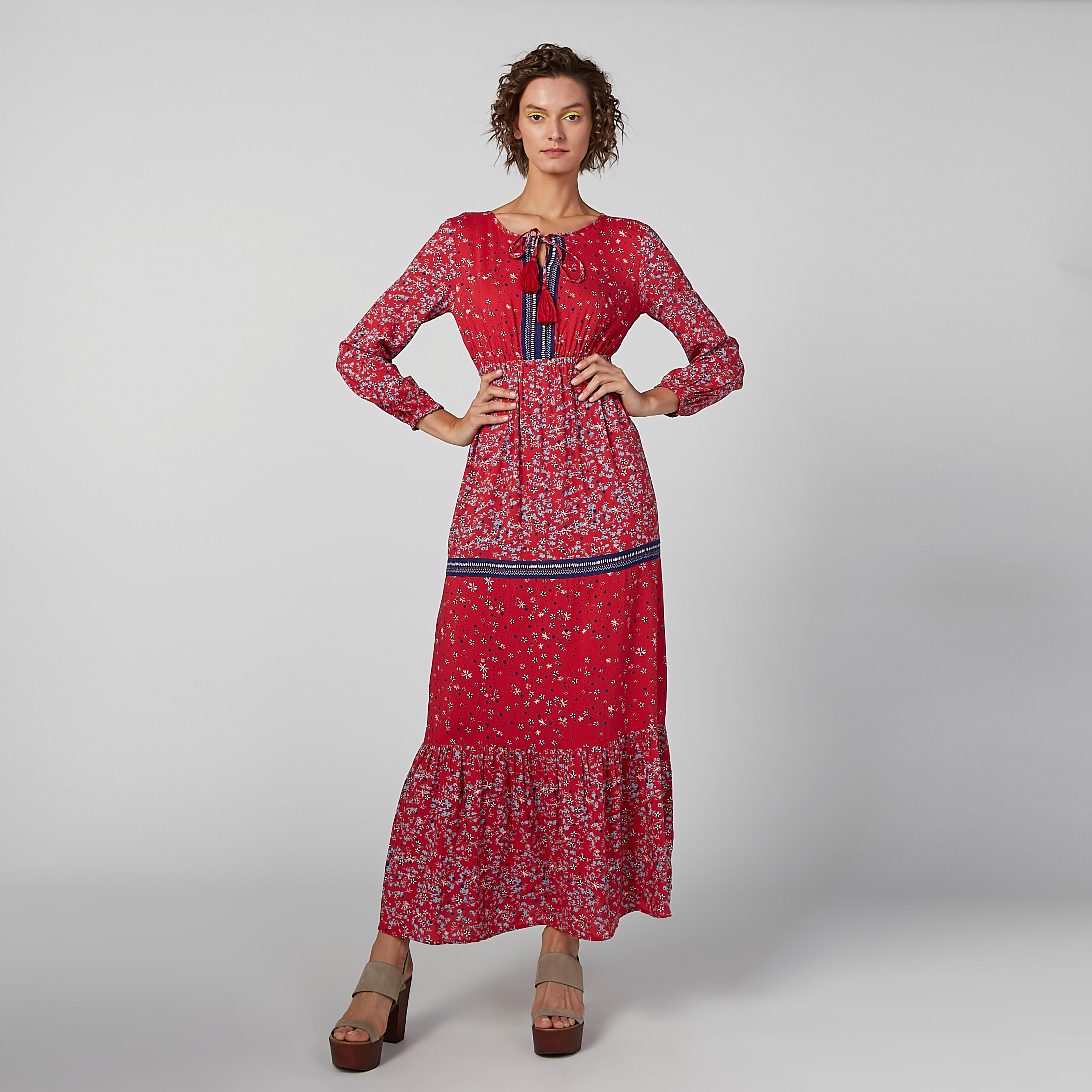 فستان طويل مستدام بأكمام طويلة وأربطة وطبعات-women-clothing-dresses-image-5