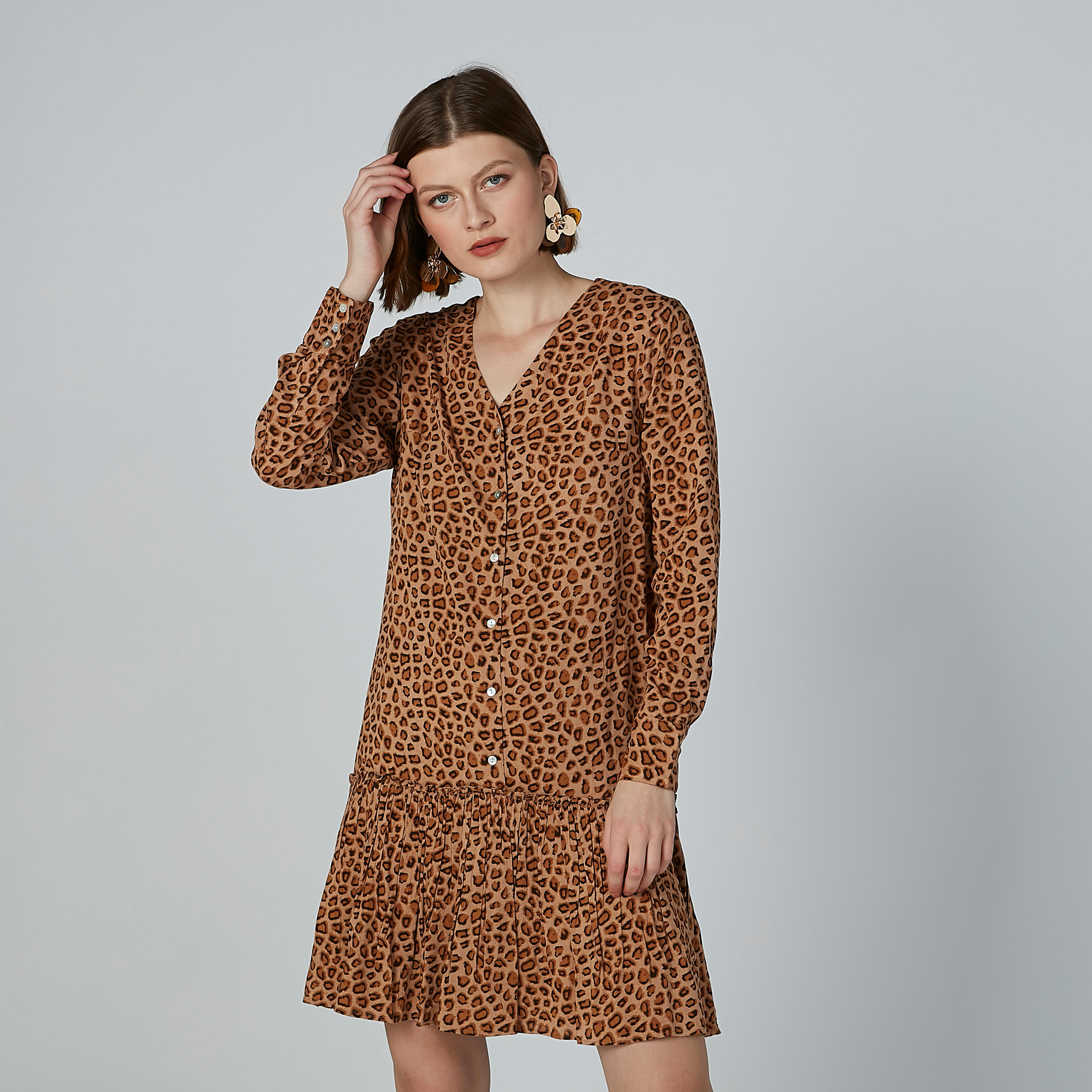 تونيك بياقة V وأكمام طويلة وطبعات حيوانات-women-clothing-shirtsandblouses-blouses-image-1
