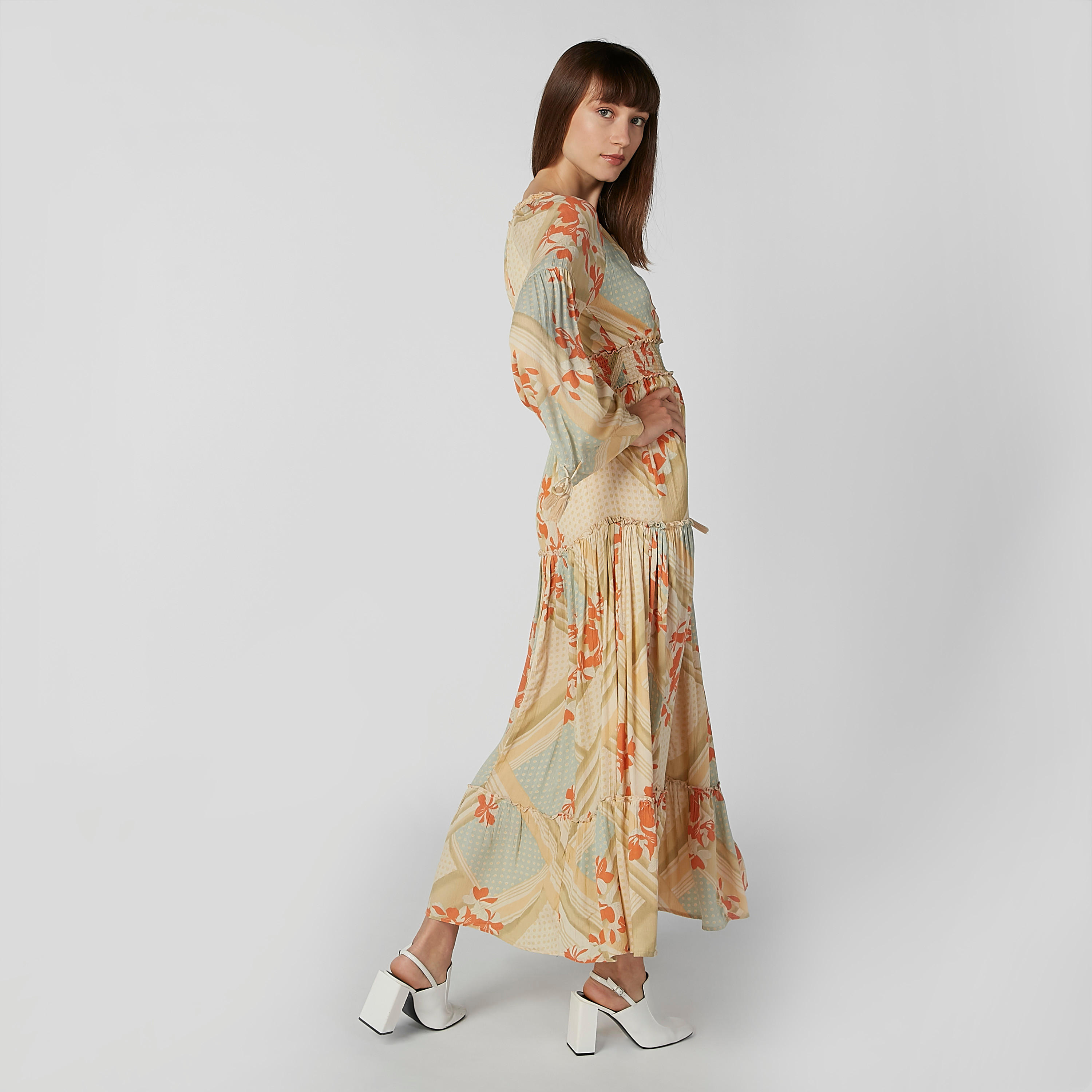 فستان ماكسي إيه لاين بأكمام طويلة وأربطة وطبعات-women-clothing-dresses-image-2