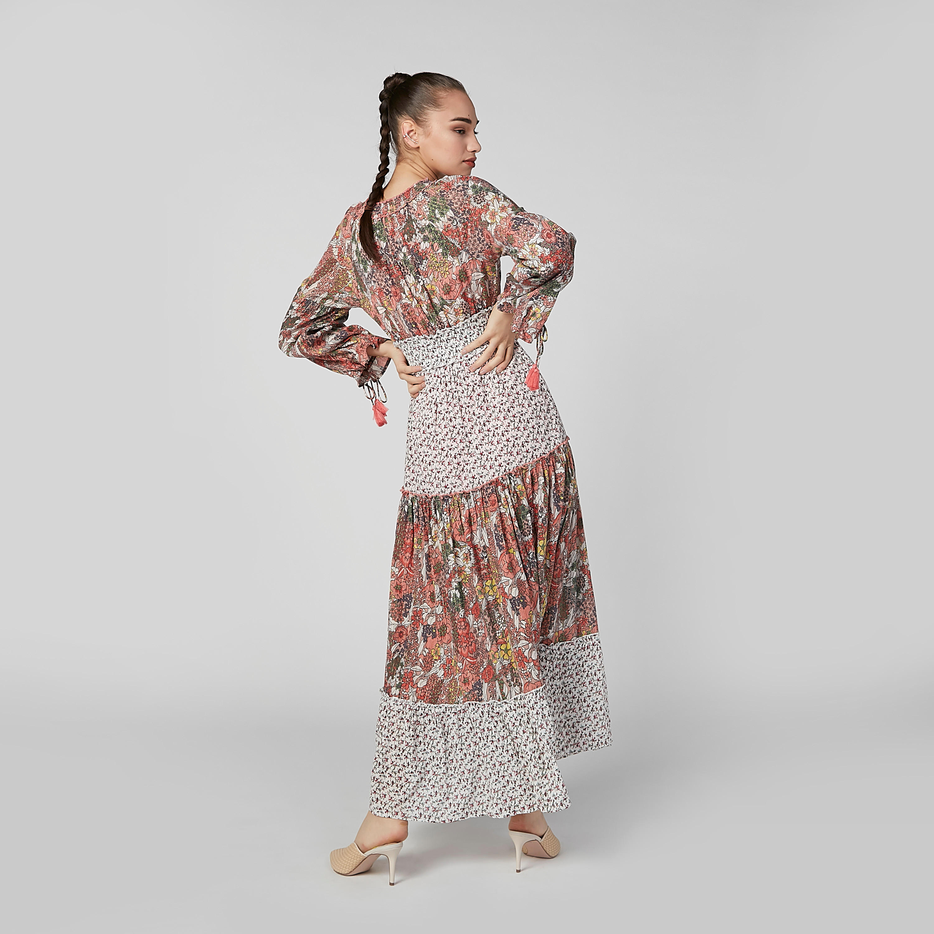 فستان طويل بأكمام طويلة ودرزات وطبعات-women-clothing-dresses-image-5