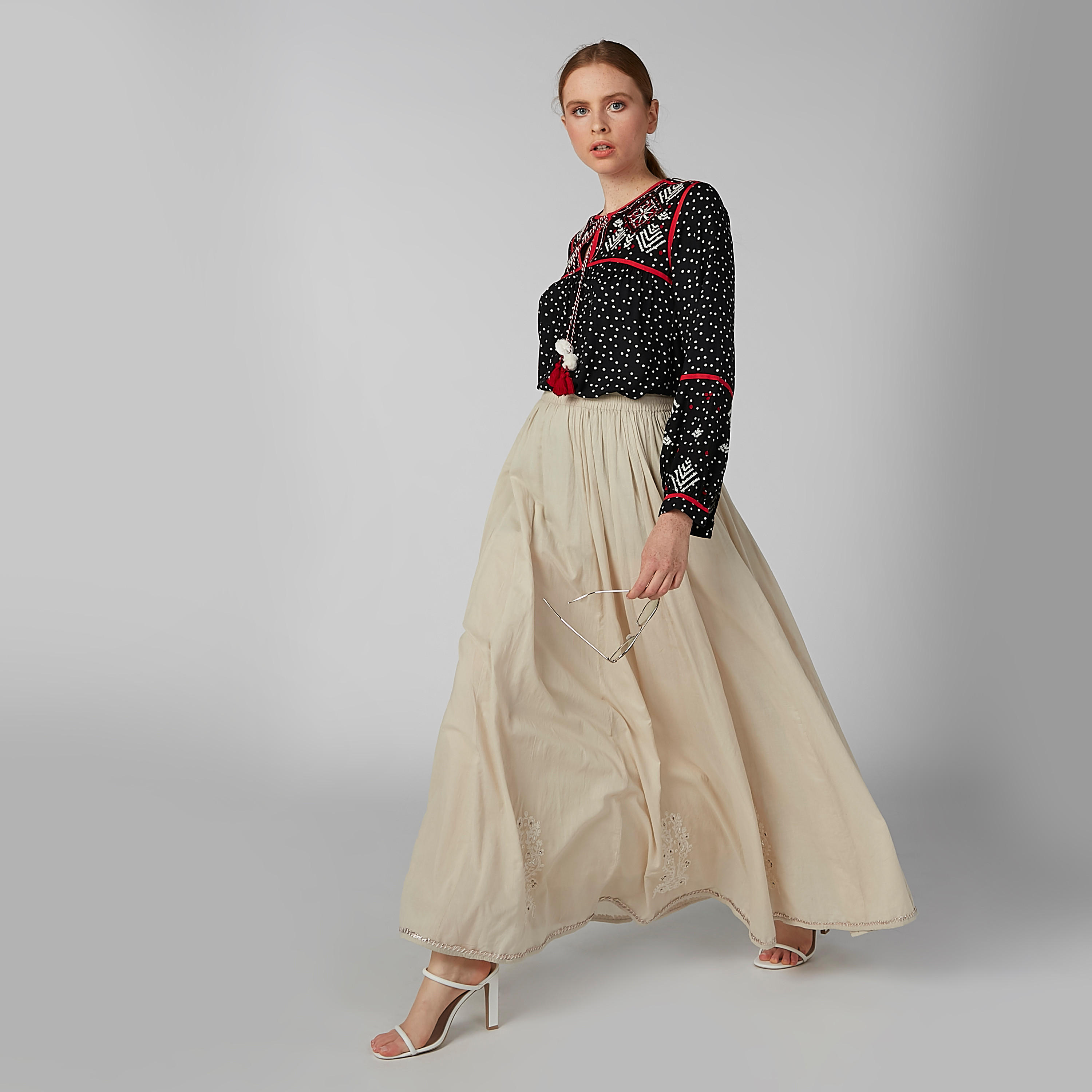 تونيك مطرّز بأكمام طويلة وأربطة-women-clothing-shirtsandblouses-blouses-image-1