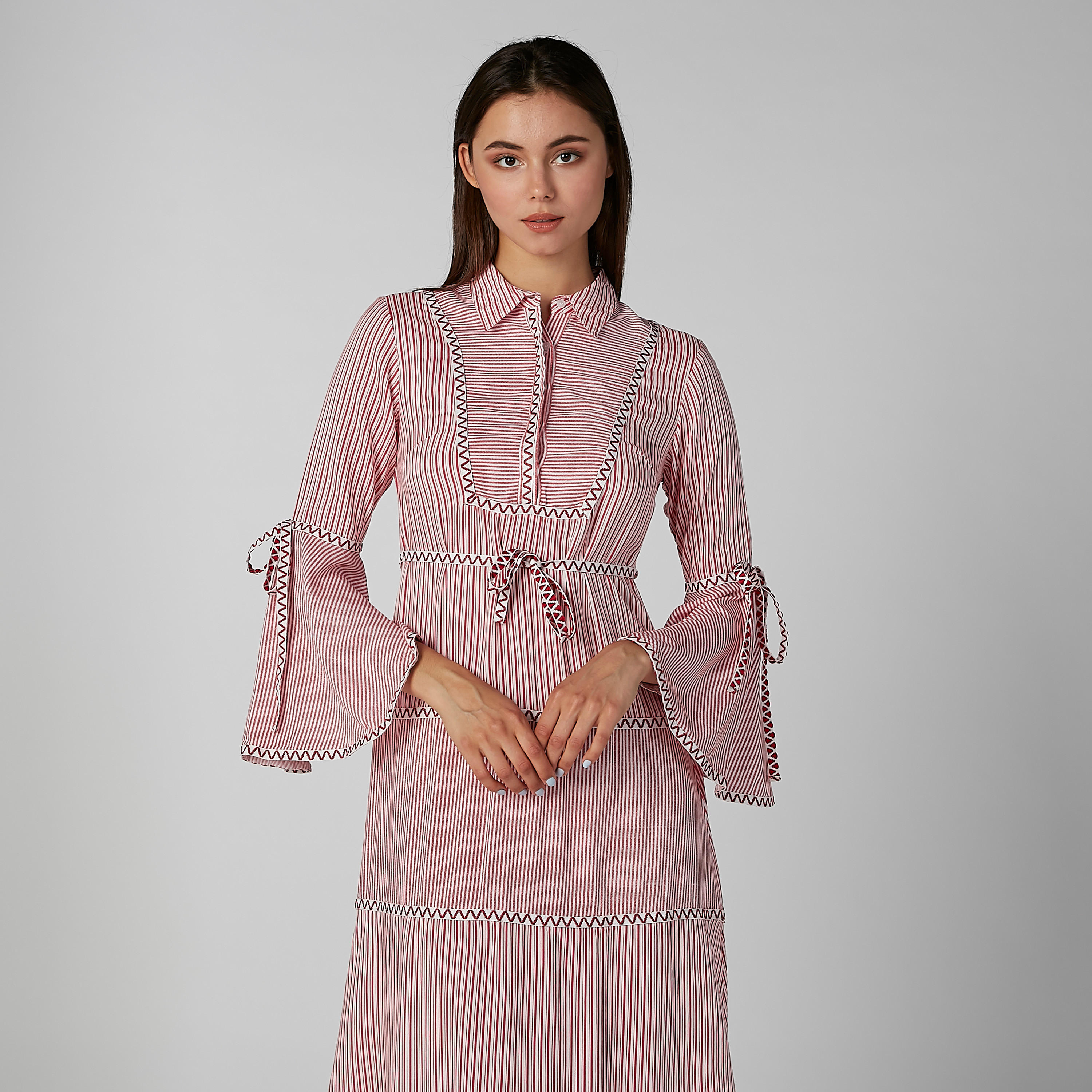 فستان طويل واسع مقلم-women-clothing-dresses-image-2