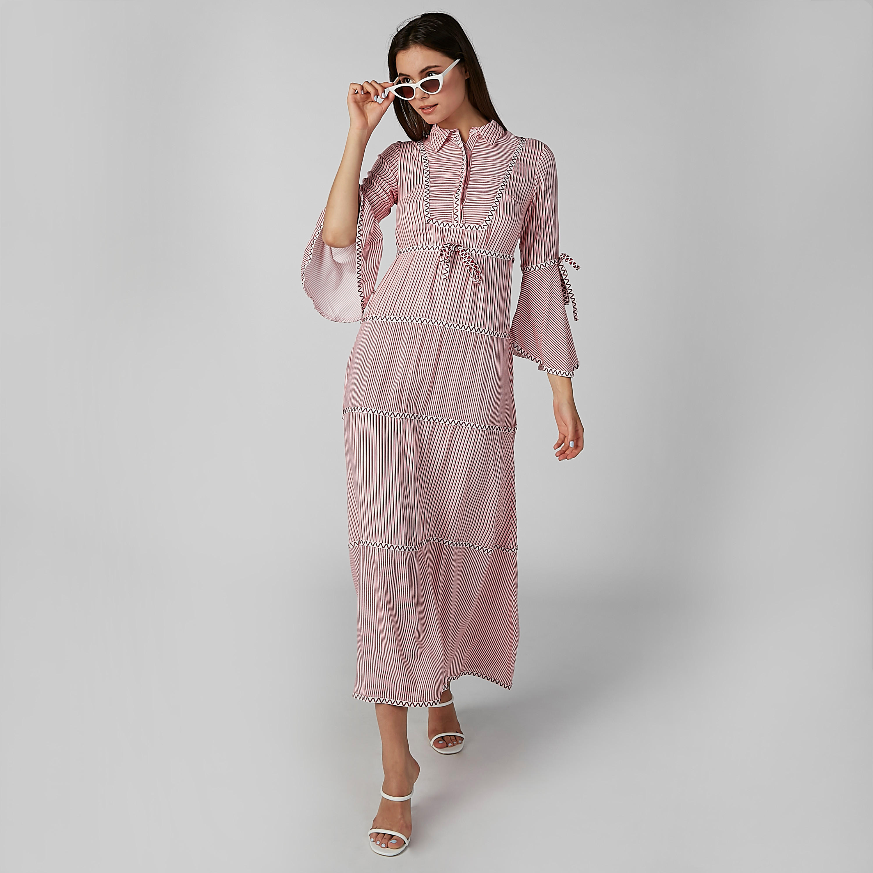 فستان طويل واسع مقلم-women-clothing-dresses-image-6