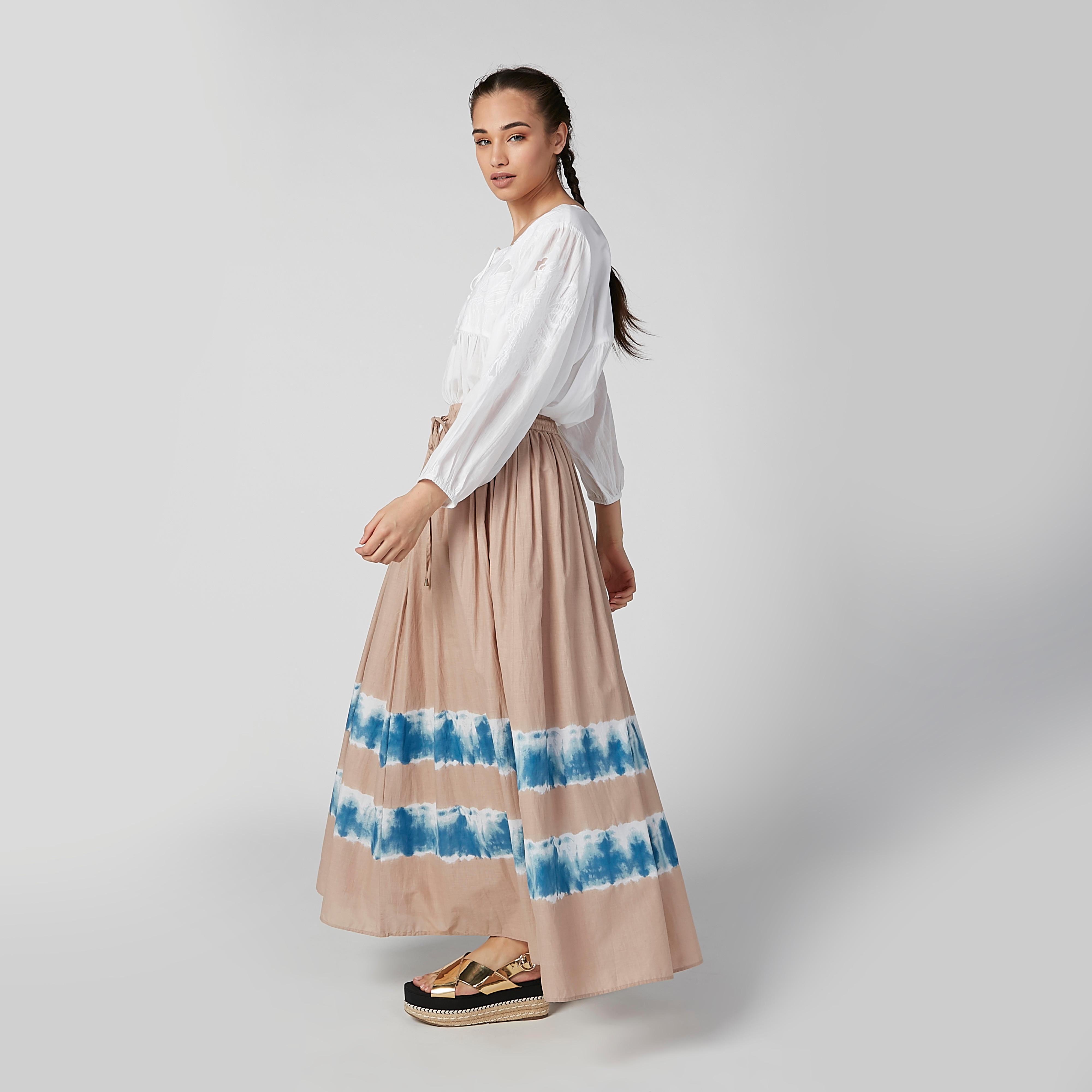 بلوزة مطرّزة بأكمام بيشوب وأربطة-women-clothing-shirtsandblouses-blouses-image-2