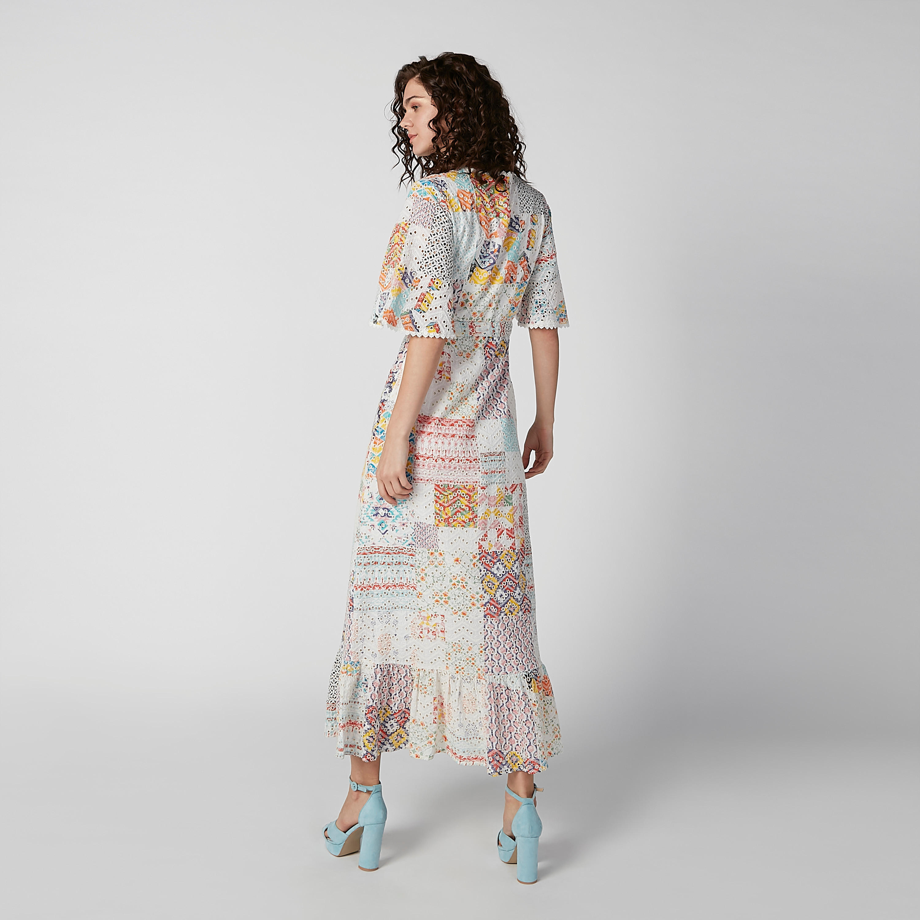 فستان مستدام طويل إيه لاين بأكمام واسعة وأربطة وطبعات-women-clothing-dresses-image-4