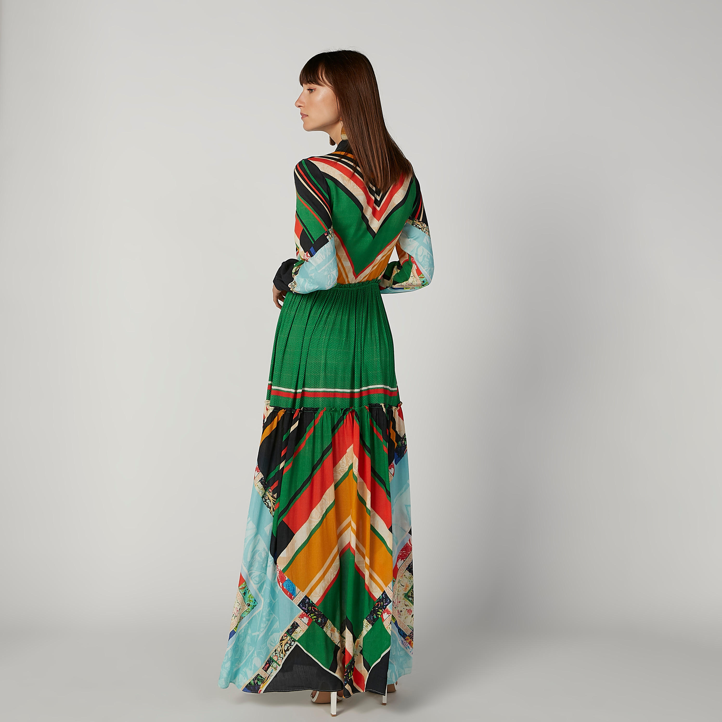 فستان طويل إيه لاين بأكمام طويلة وأربطة وطبعات-women-clothing-dresses-image-2