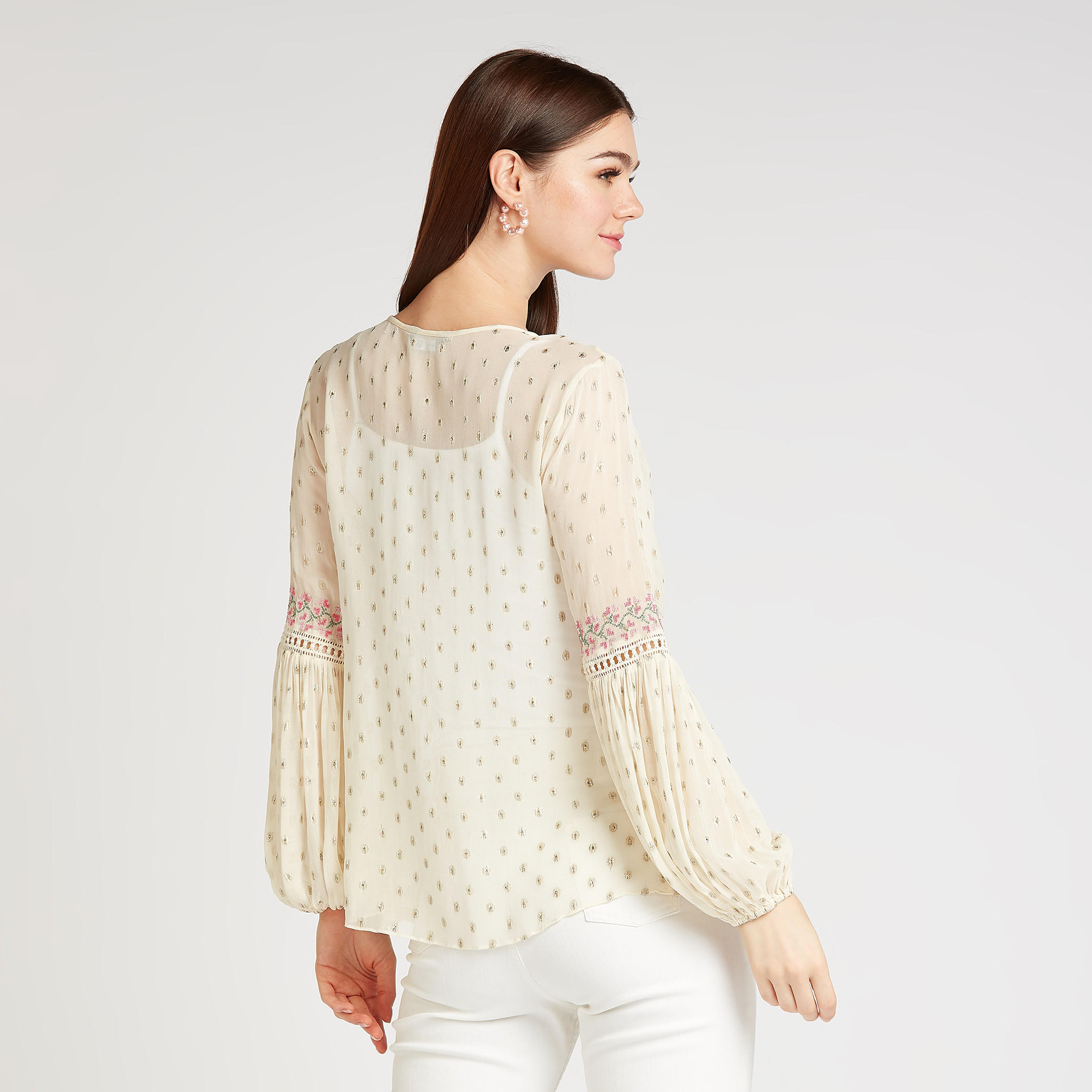 بلوزة مطرزة بأكمام بيشوب وأربطة-women-clothing-shirtsandblouses-blouses-image-4