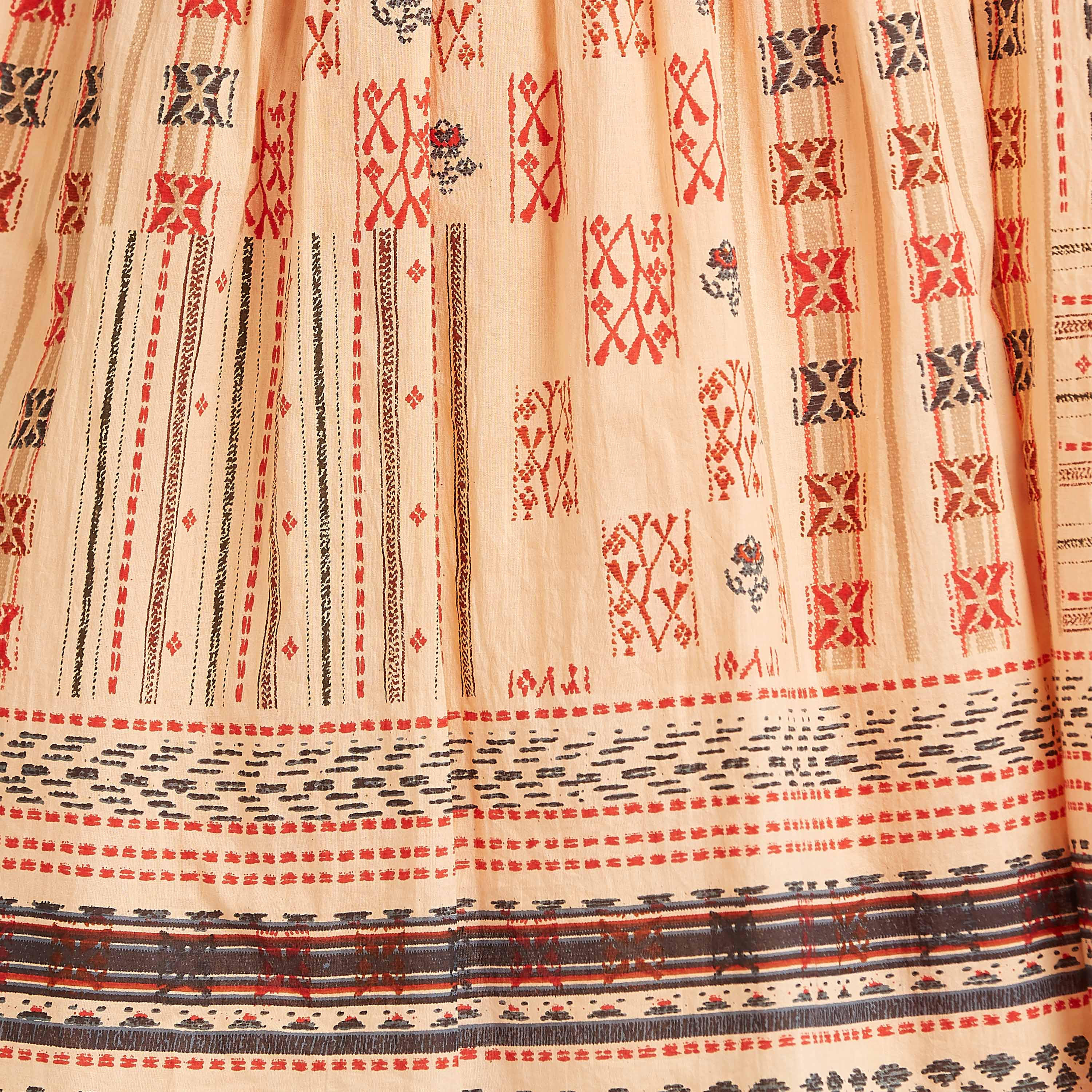 فستان قصير إيه لاين بأكمام 3/4  وطبعات-women-clothing-dresses-image-5