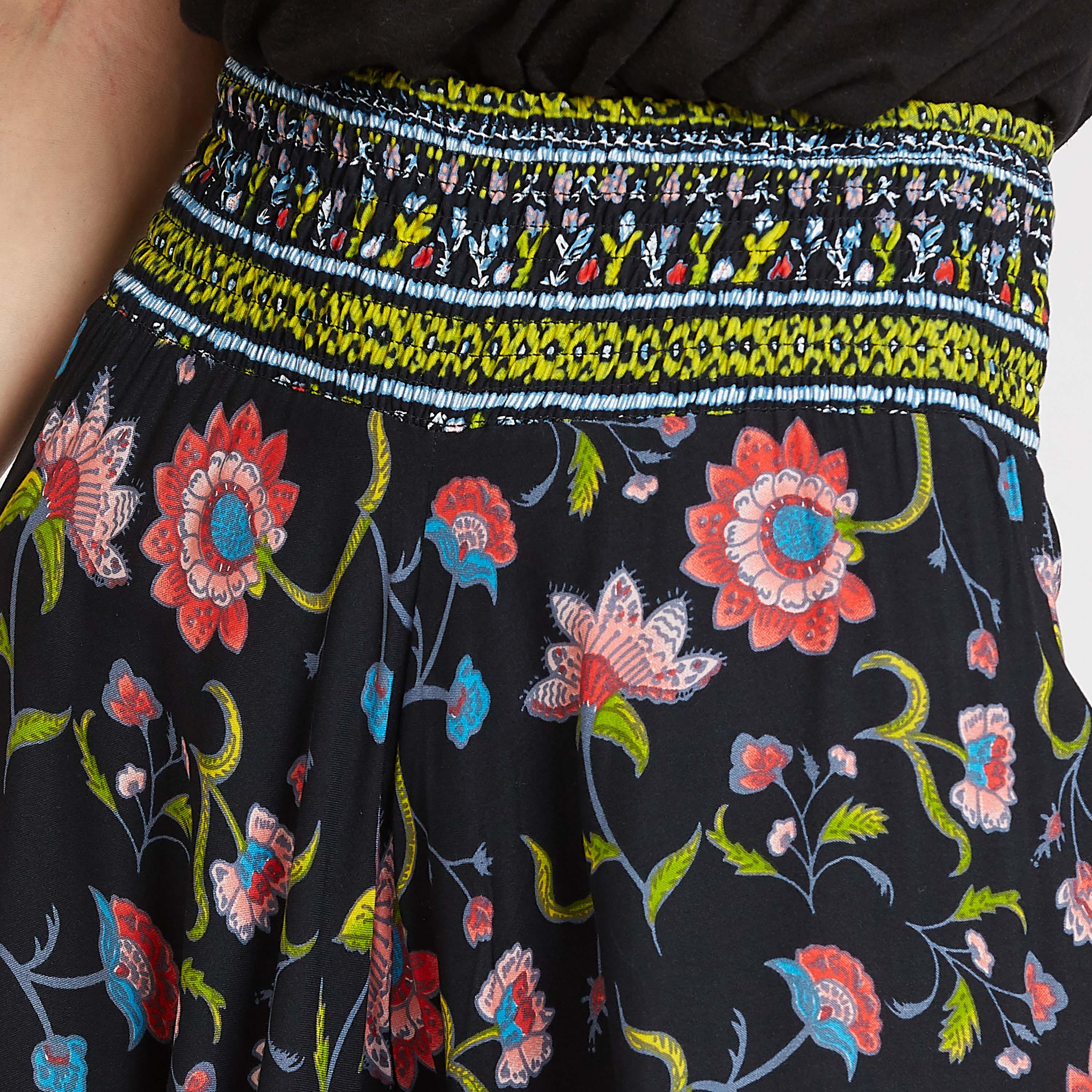 بنطلون بلازو بخصر مطاطي مرتفع و طبعات أزهار-women-clothing-bottoms-trousers-image-5