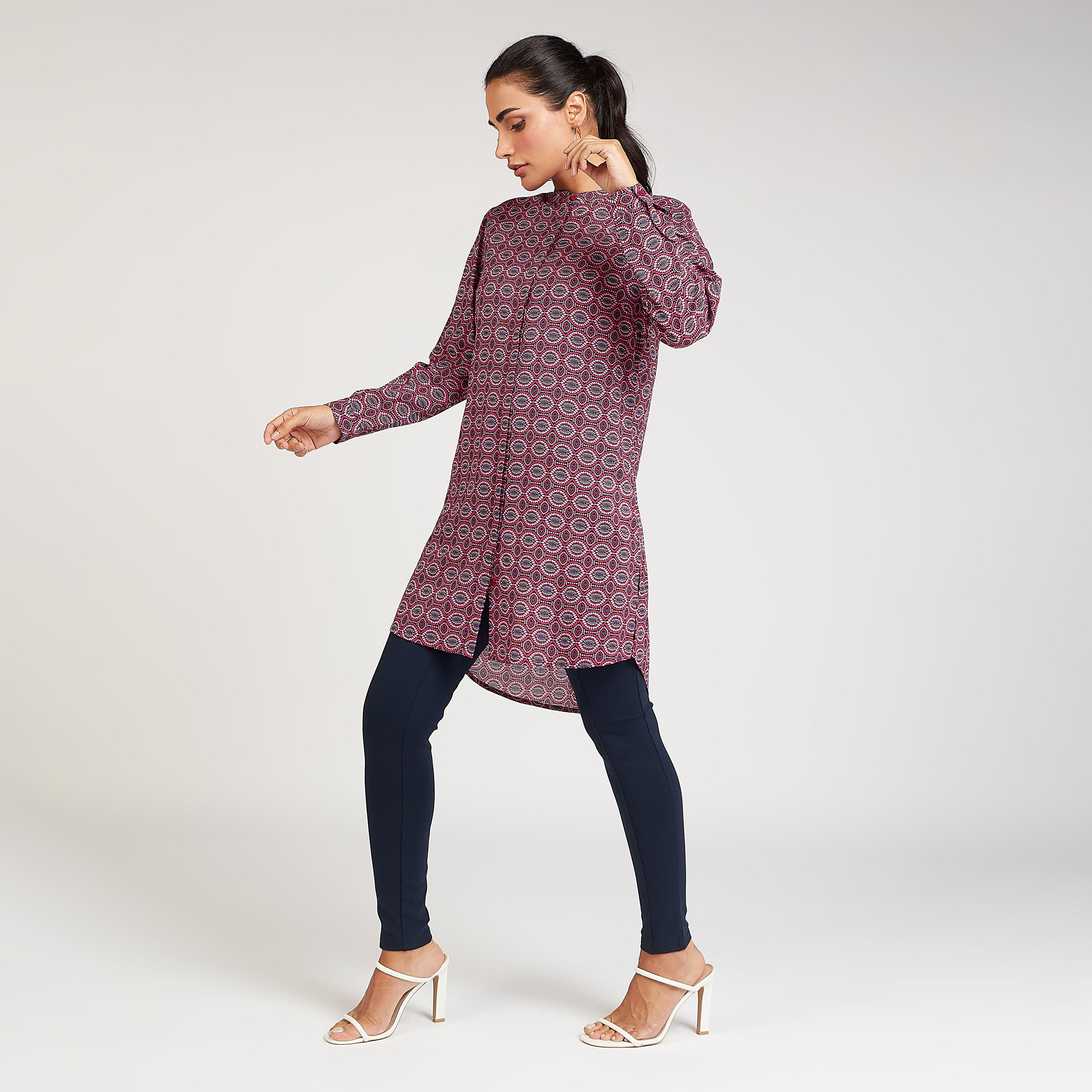 بلوزة بياقة ماندارين وأكمام طويلة وطبعات-women-clothing-shirtsandblouses-blouses-image-5