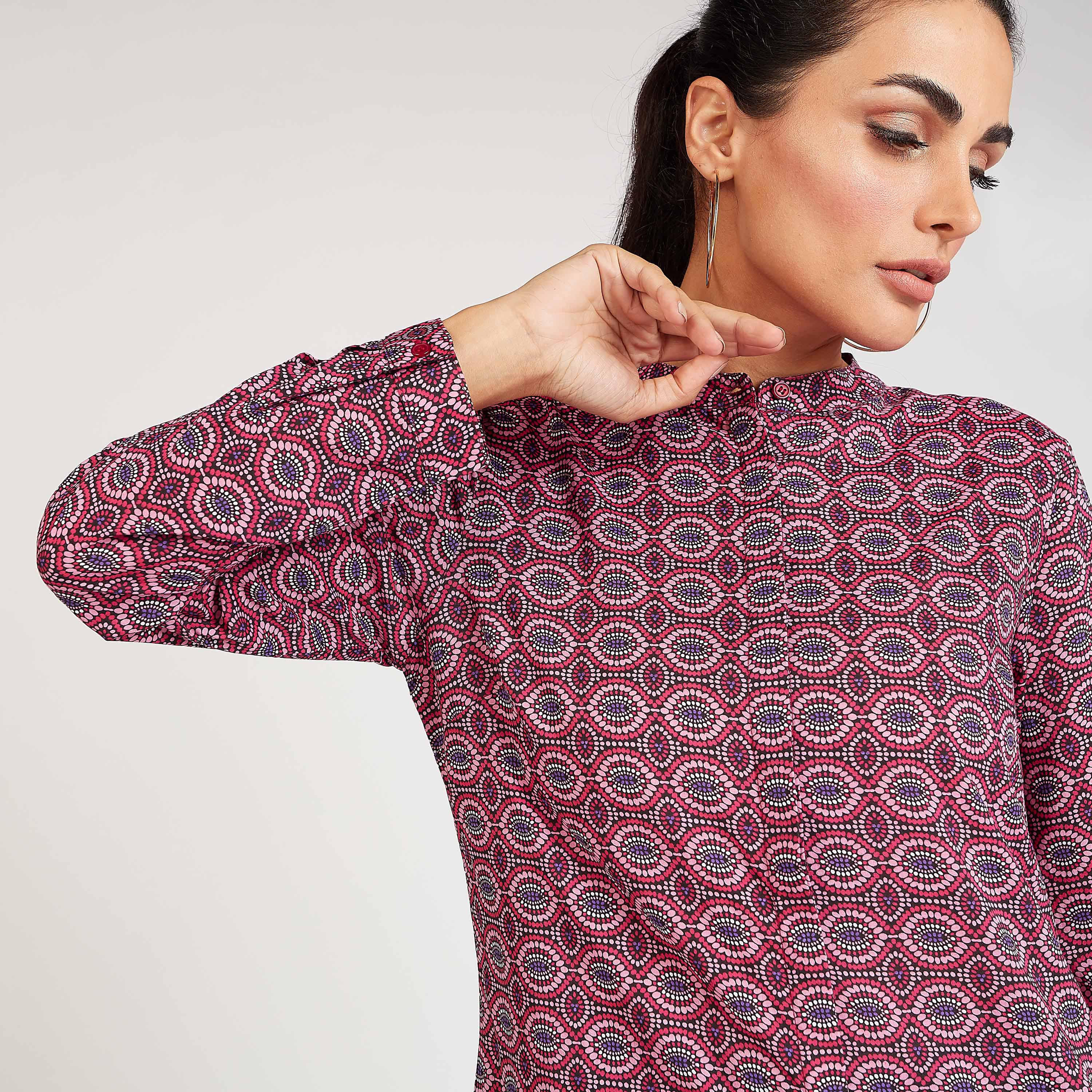 بلوزة بياقة ماندارين وأكمام طويلة وطبعات-women-clothing-shirtsandblouses-blouses-image-4