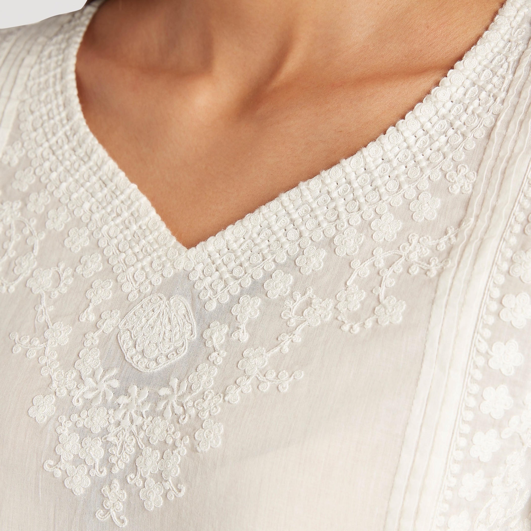 Embroidered V-neck Top with Long Sleeves-women-clothing-shirtsandblouses-blouses-image-6