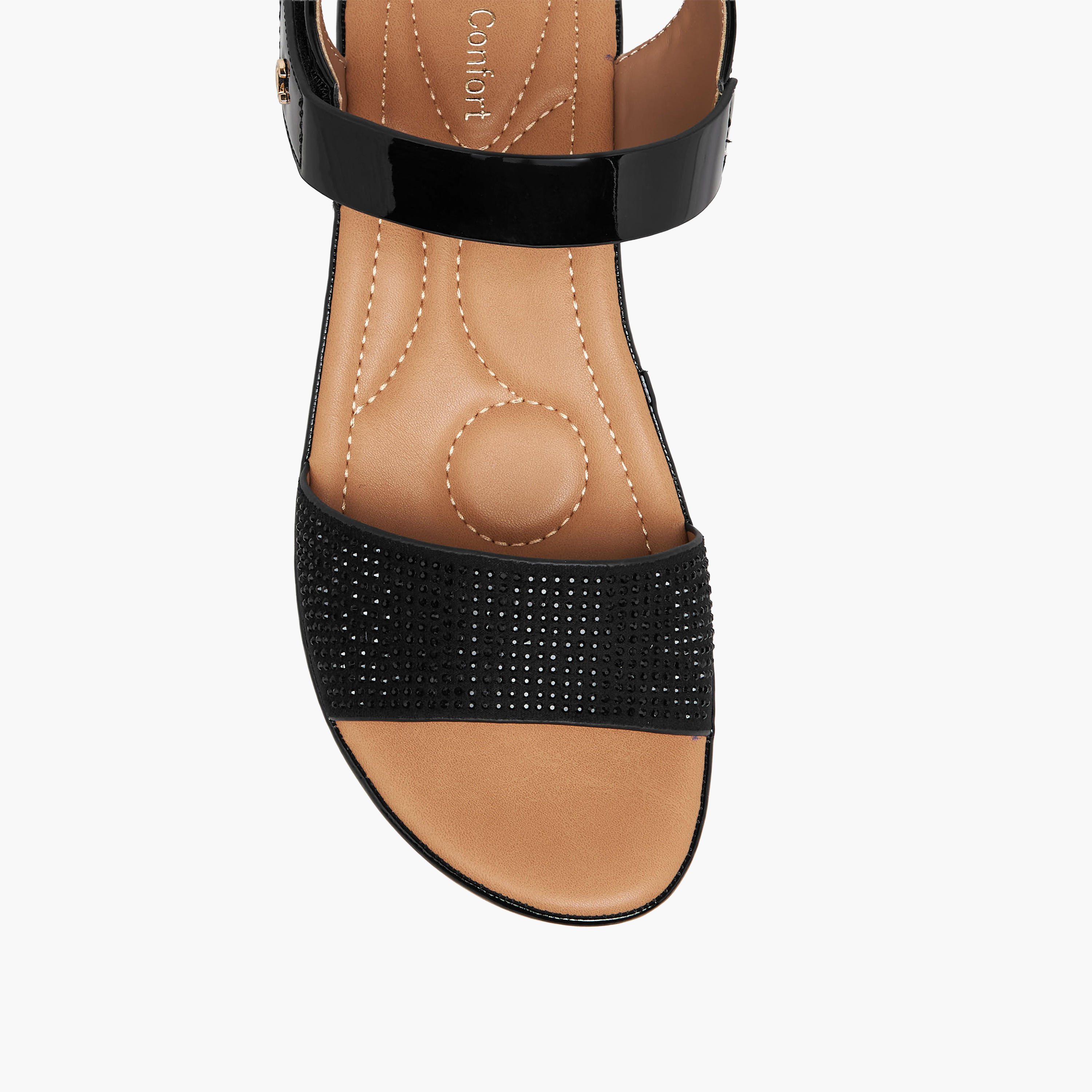 Le Confort Women Embellished Wedge Heel Sandals-women-shoes-sandals-heeled-image-4