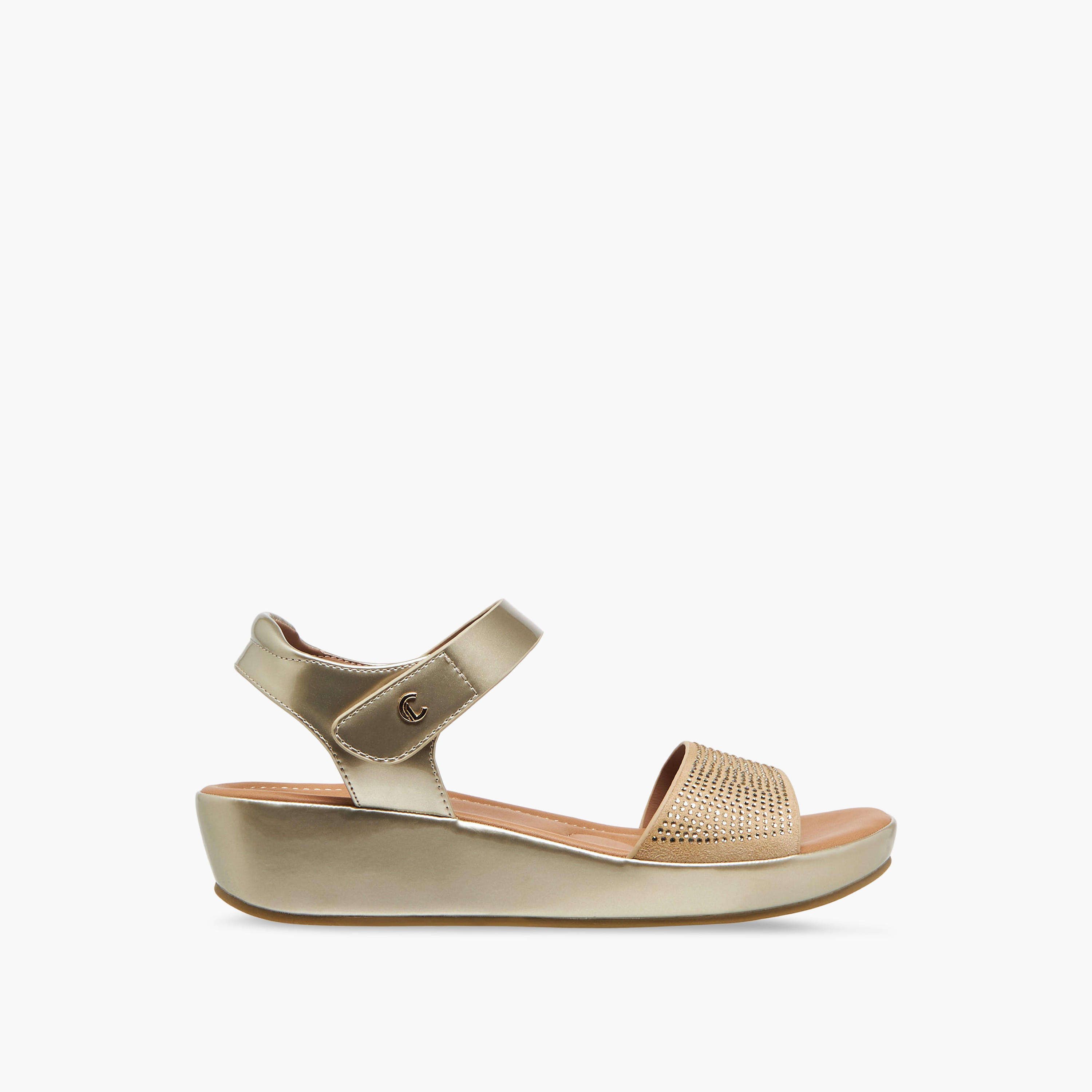 صندل بكعب ويدج وتزيينات للنساء من لو كونفورت-women-shoes-sandals-heeled-image-3