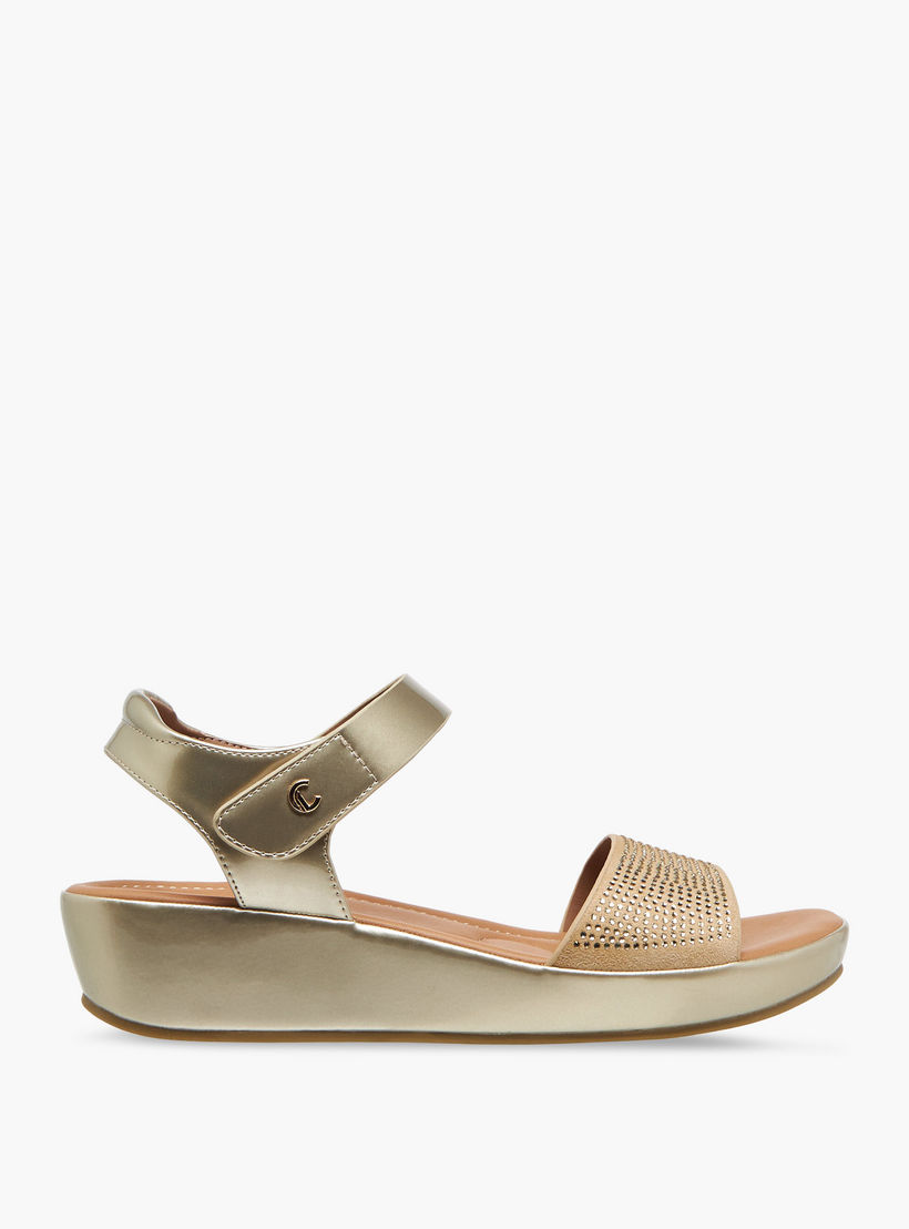 صندل بكعب ويدج وتزيينات للنساء من لو كونفورت-women-shoes-sandals-heeled-image-3