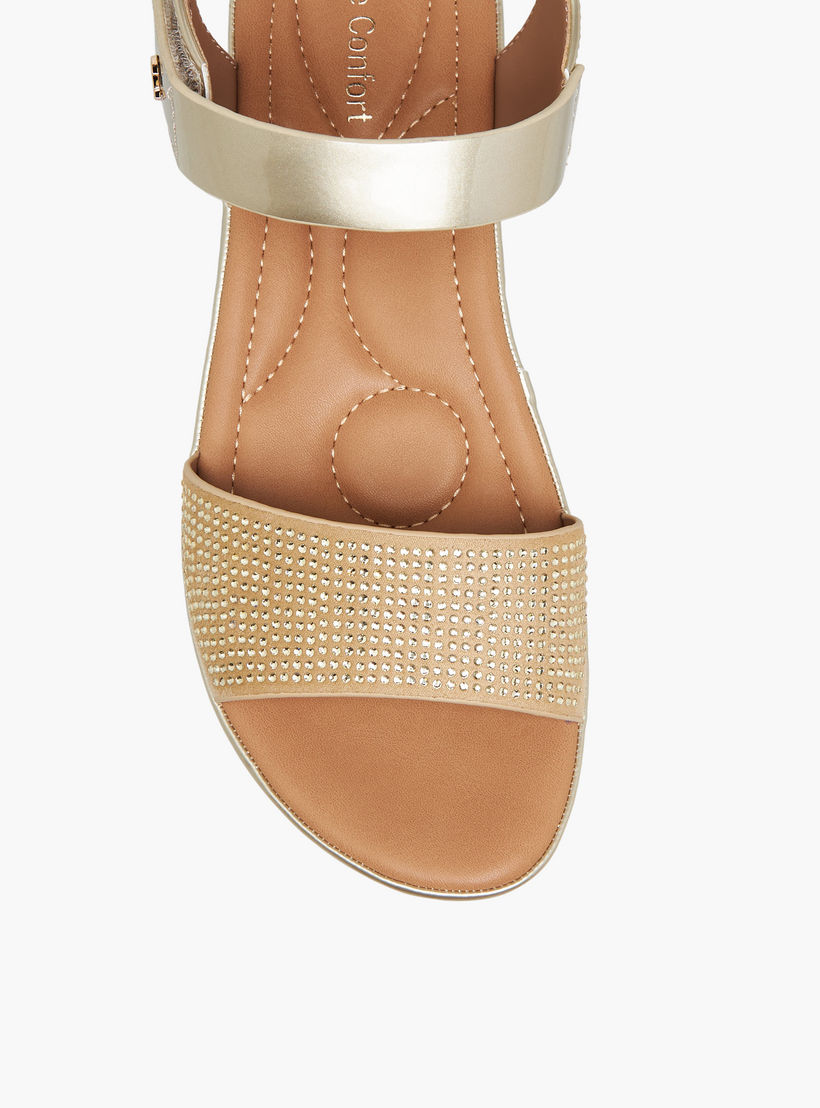 صندل بكعب ويدج وتزيينات للنساء من لو كونفورت-women-shoes-sandals-heeled-image-4