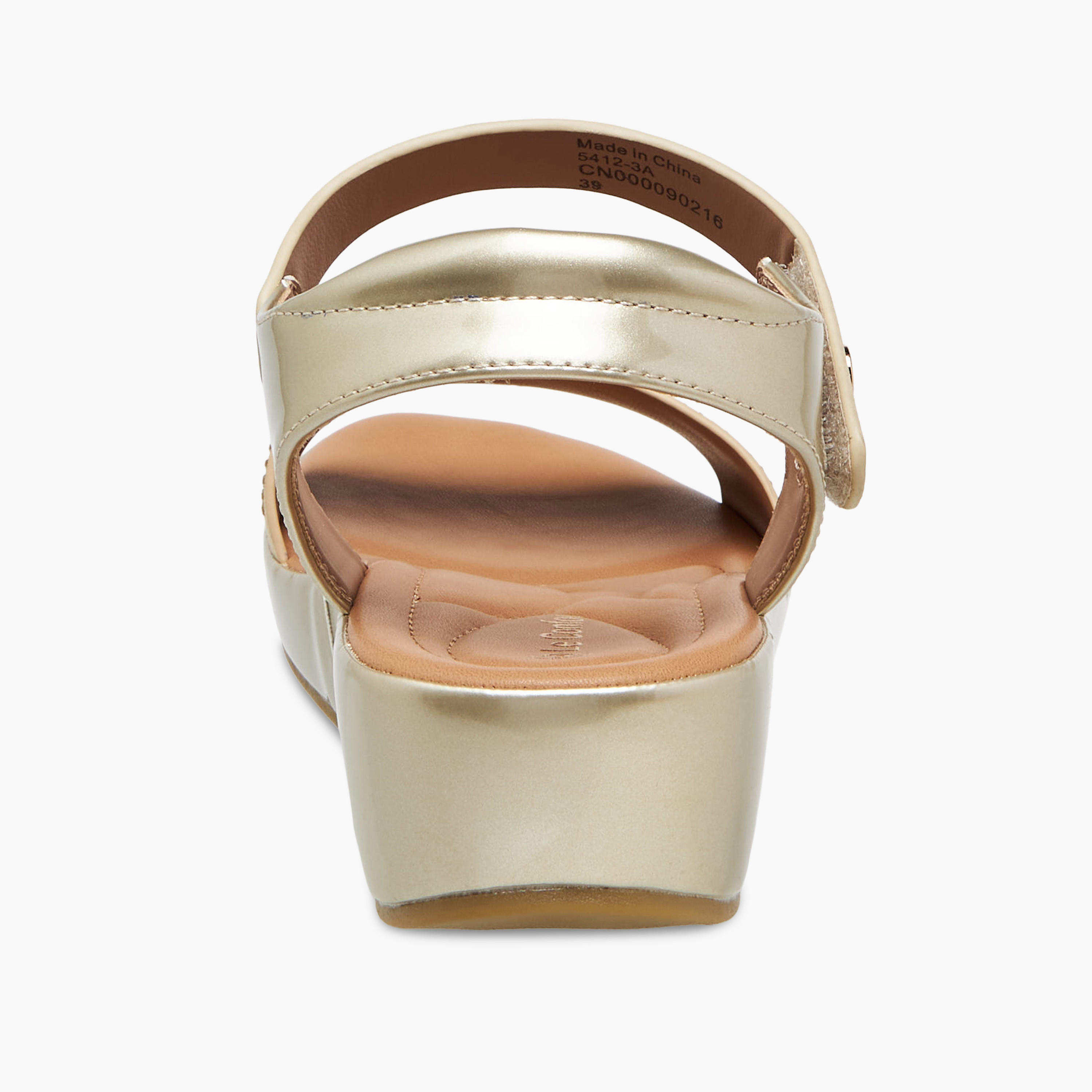 صندل بكعب ويدج وتزيينات للنساء من لو كونفورت-women-shoes-sandals-heeled-image-5