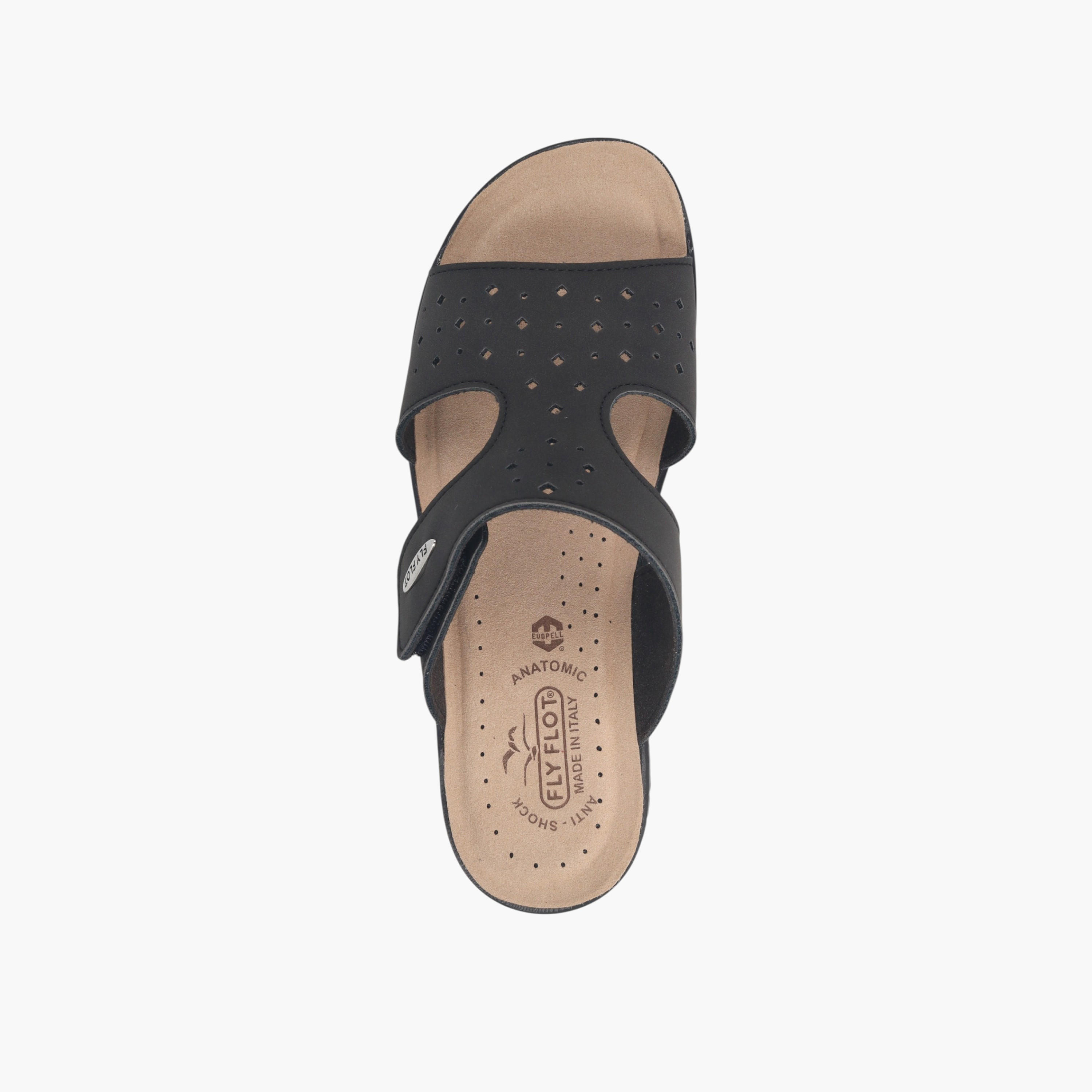 FlyFlot Cutout Detail Slip-On Sandals with Wedge Heels-women-shoes-sandals-heeled-image-3