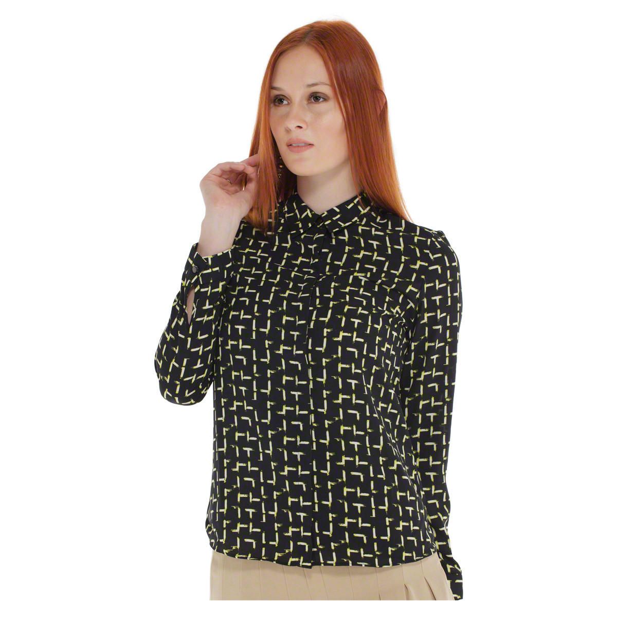 Printed Long-sleeved High-low Shirt-women-clothing-shirtsandblouses-blouses-image-5