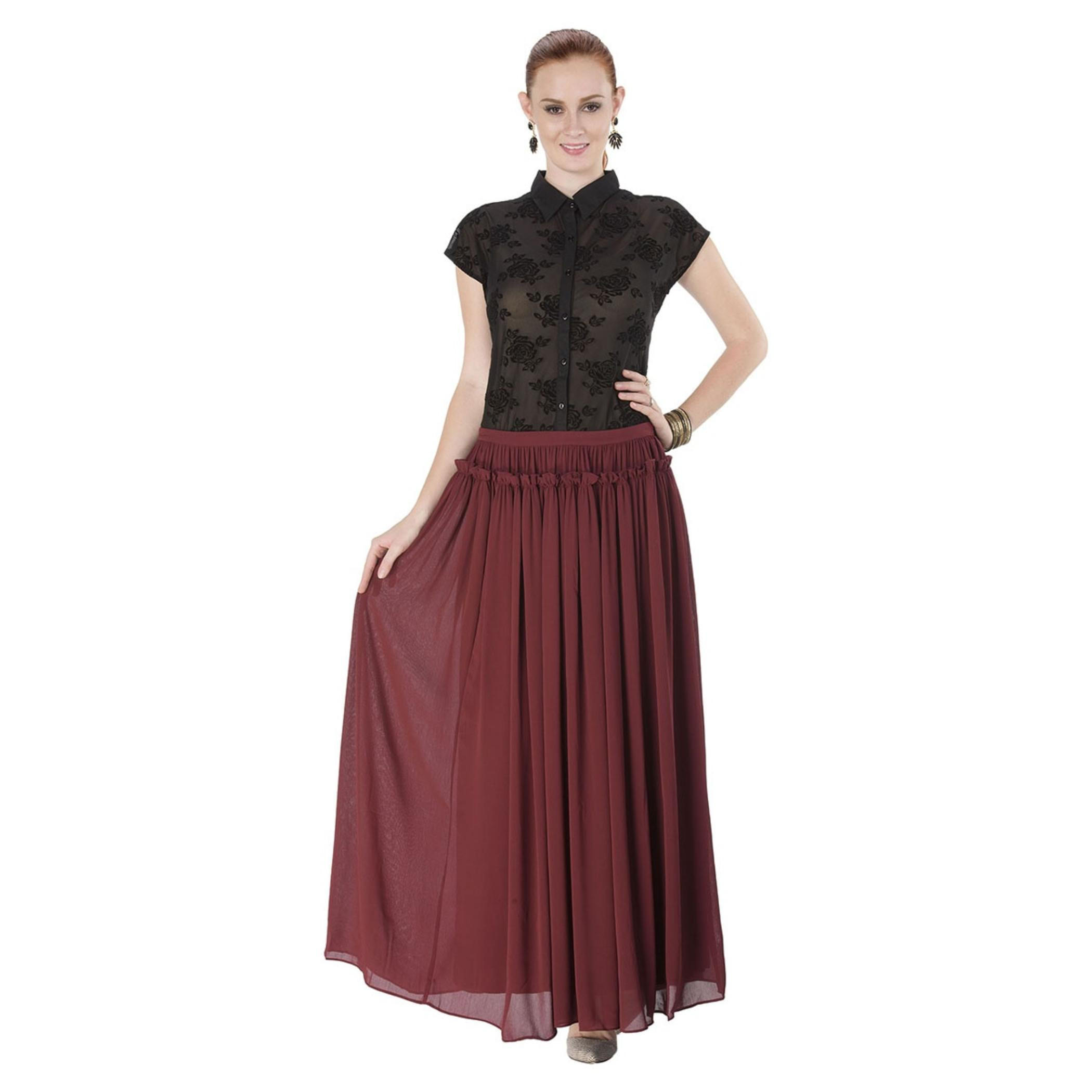 Pleated Maxi Skirt-women-clothing-bottoms-skirts-image-5